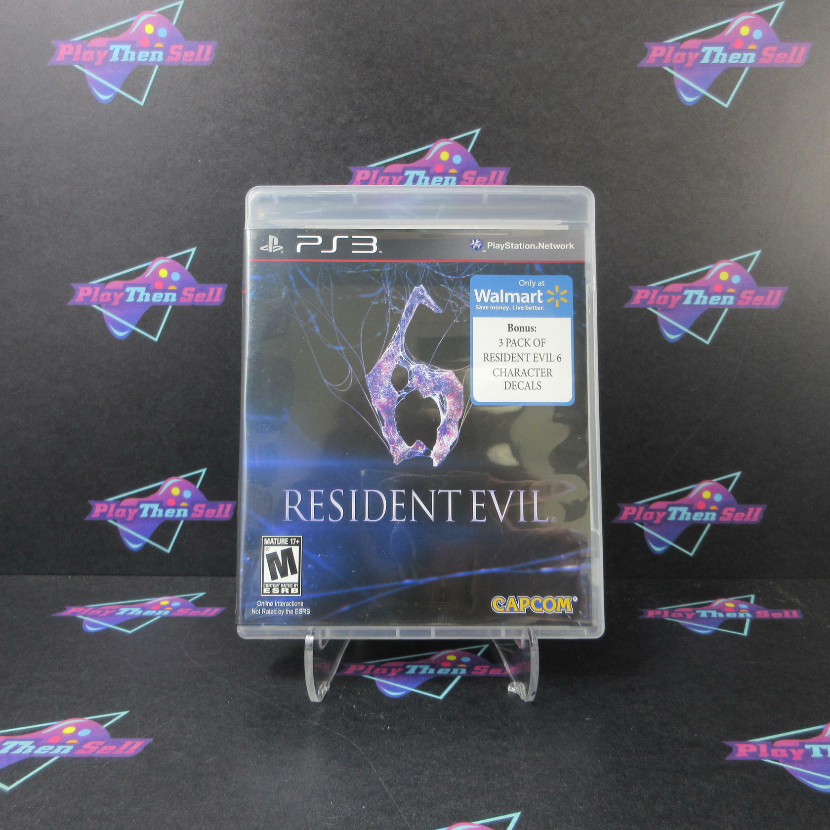 Resident Evil 6 Walmart Edition PS3 PlayStation 3 + Stickers - Like New