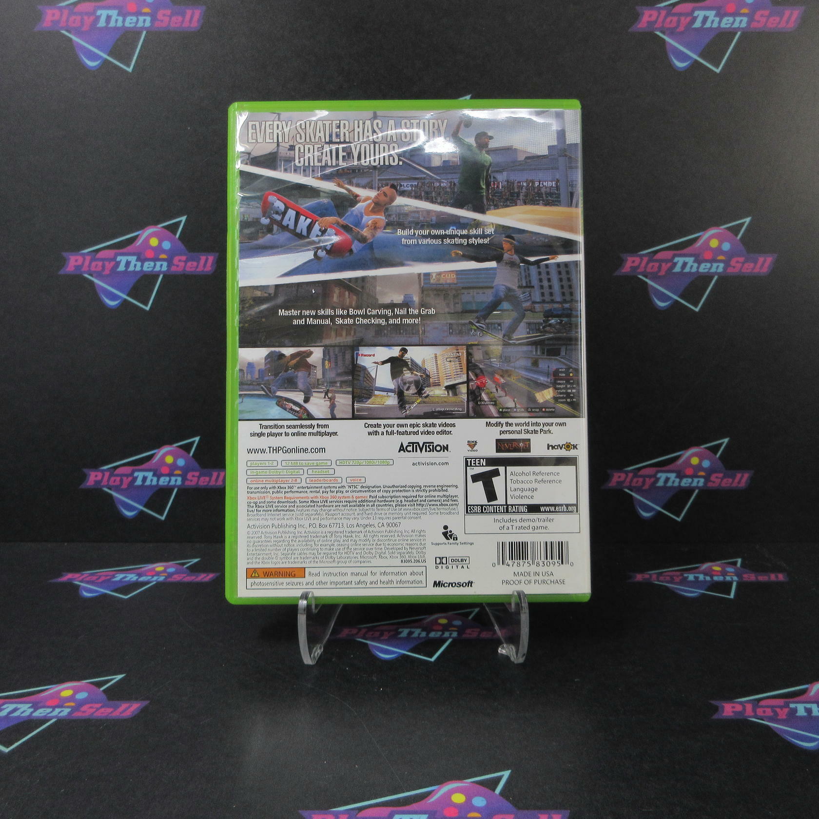 Tony Hawk's Proving Ground Xbox 360 - Like New