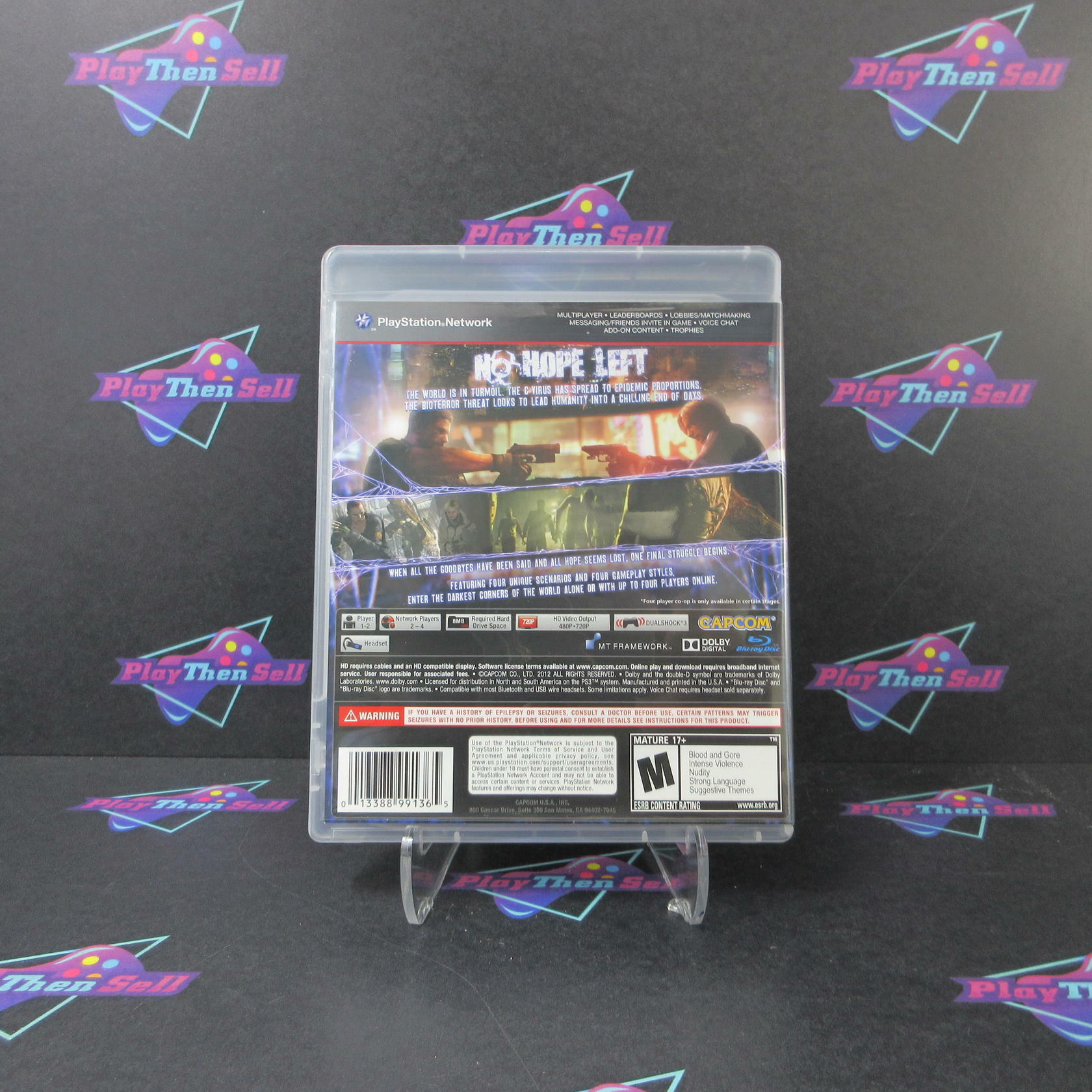 Resident Evil 6 Walmart Edition PS3 PlayStation 3 + Stickers - Like New