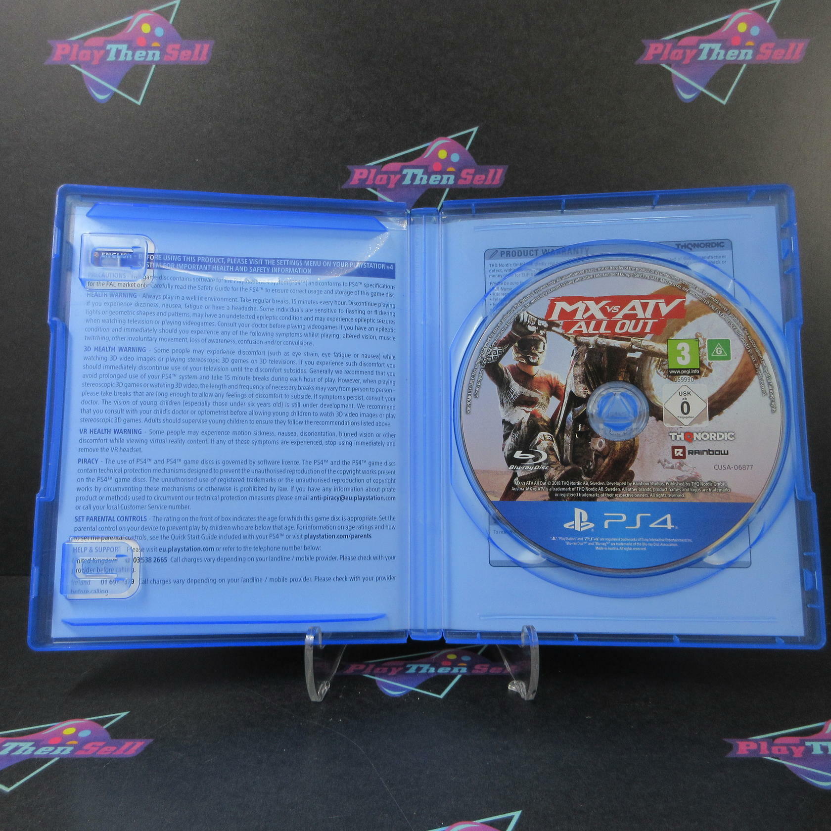 MX vs ATV All Out PS4 PlayStation 4 AD PAL Complete CIB - Very Good