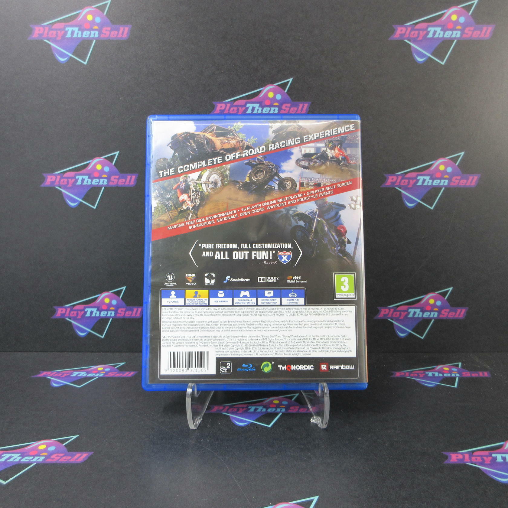 MX vs ATV All Out PS4 PlayStation 4 AD PAL Complete CIB - Very Good