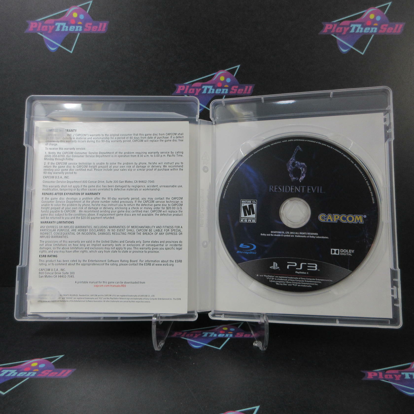 Resident Evil 6 Walmart Edition PS3 PlayStation 3 + Stickers - Like New