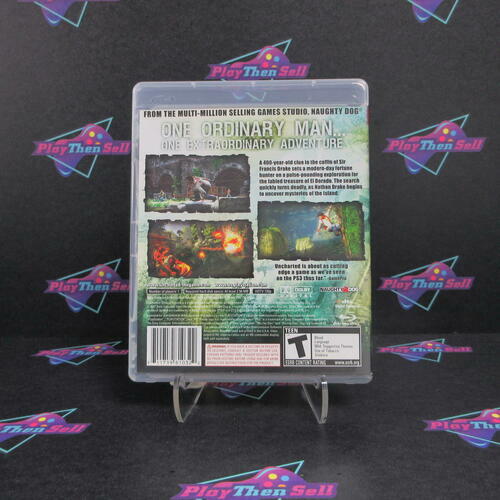 Uncharted Drake's Fortune PS3 PlayStation 3 + Reg Card - Like New