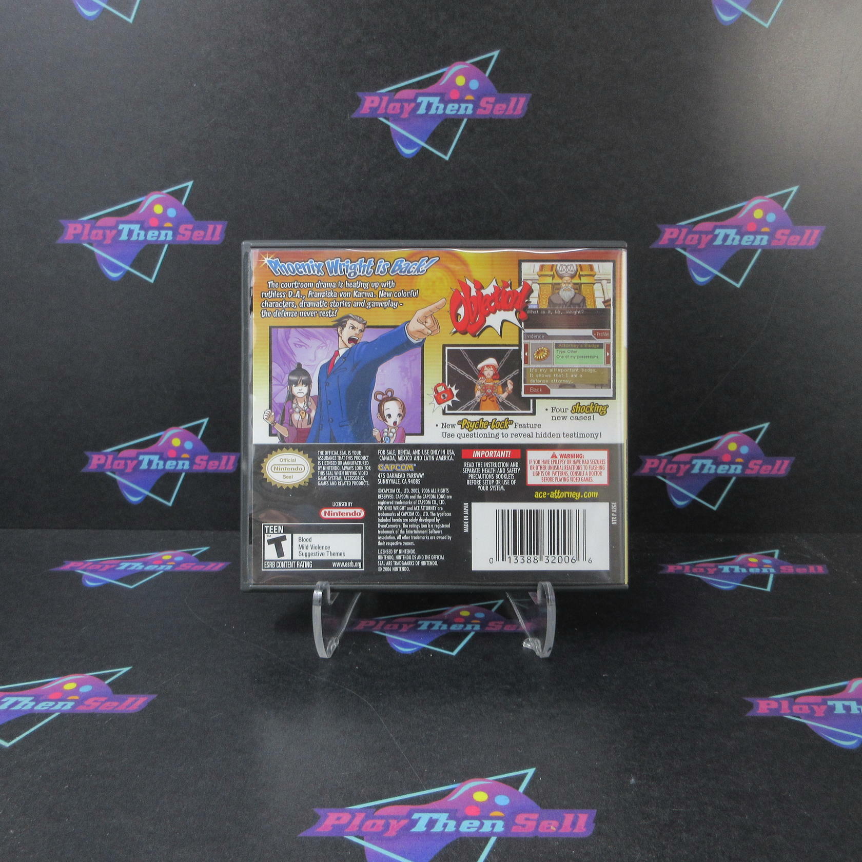 Phoenix Wright, Ace Attorney Justice For All Nintendo DS - Like New