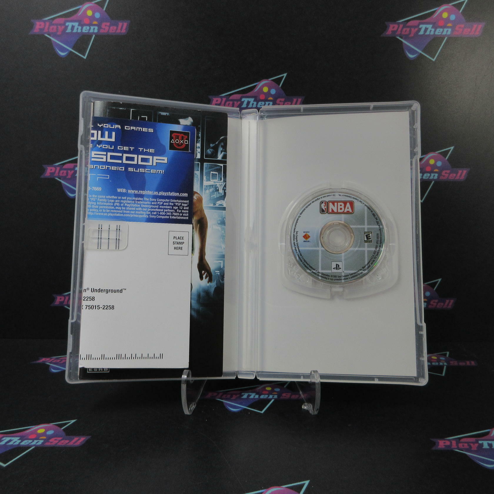 NBA Sony PSP Clear UMD + Reg Card - Like New