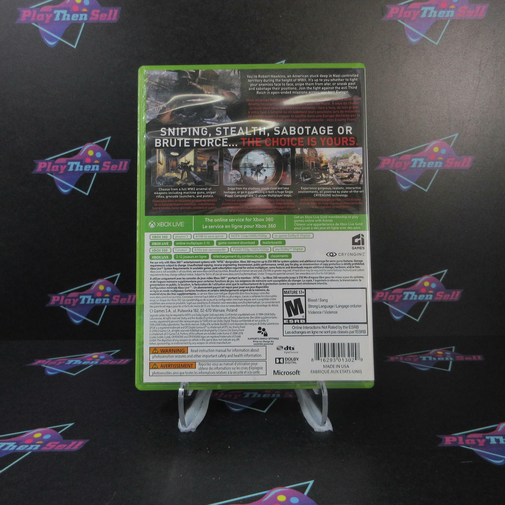 Enemy Front Xbox 360 - Like New