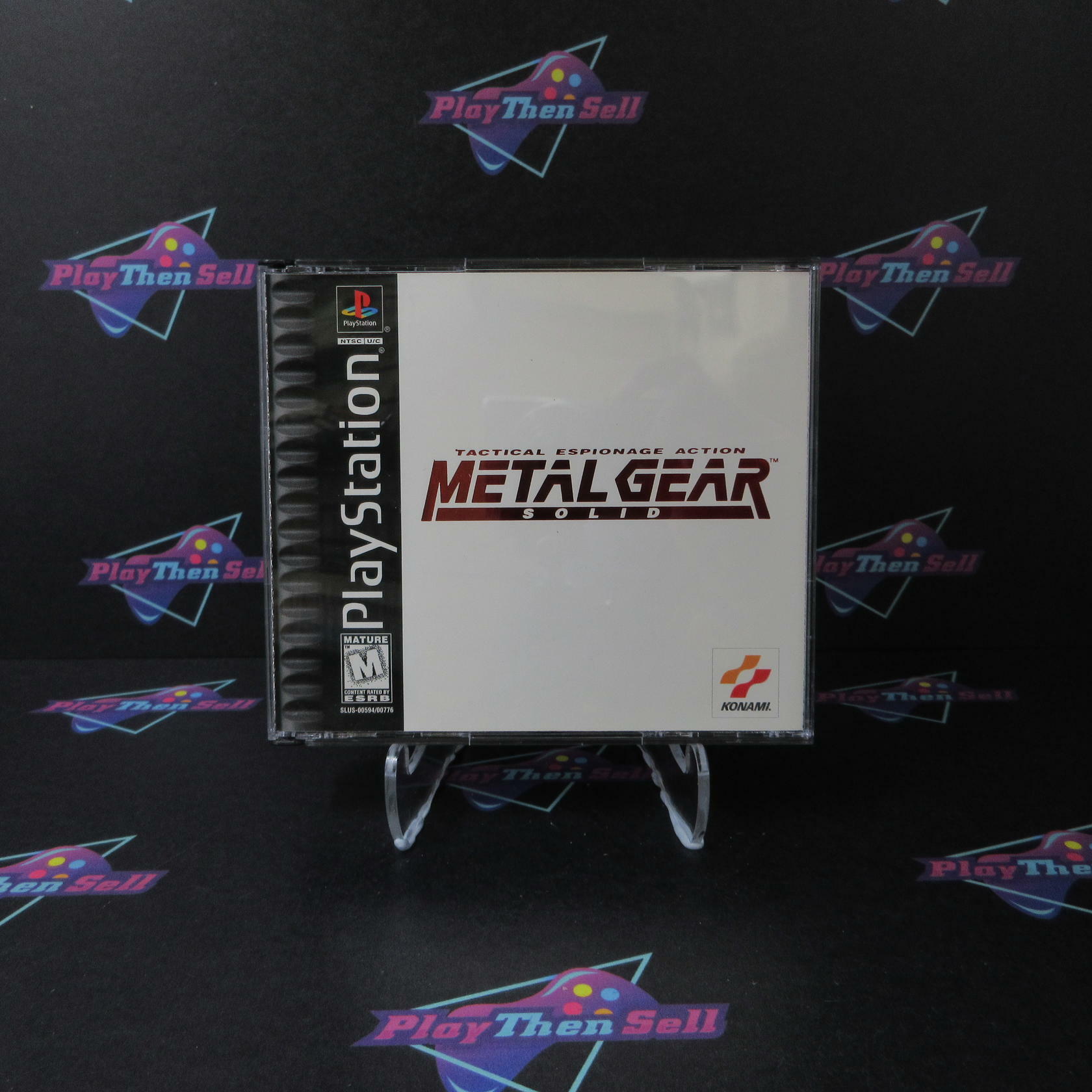 Metal Gear Solid PS1 PlayStation 1 Black Label AD/MD Complete - Very Good