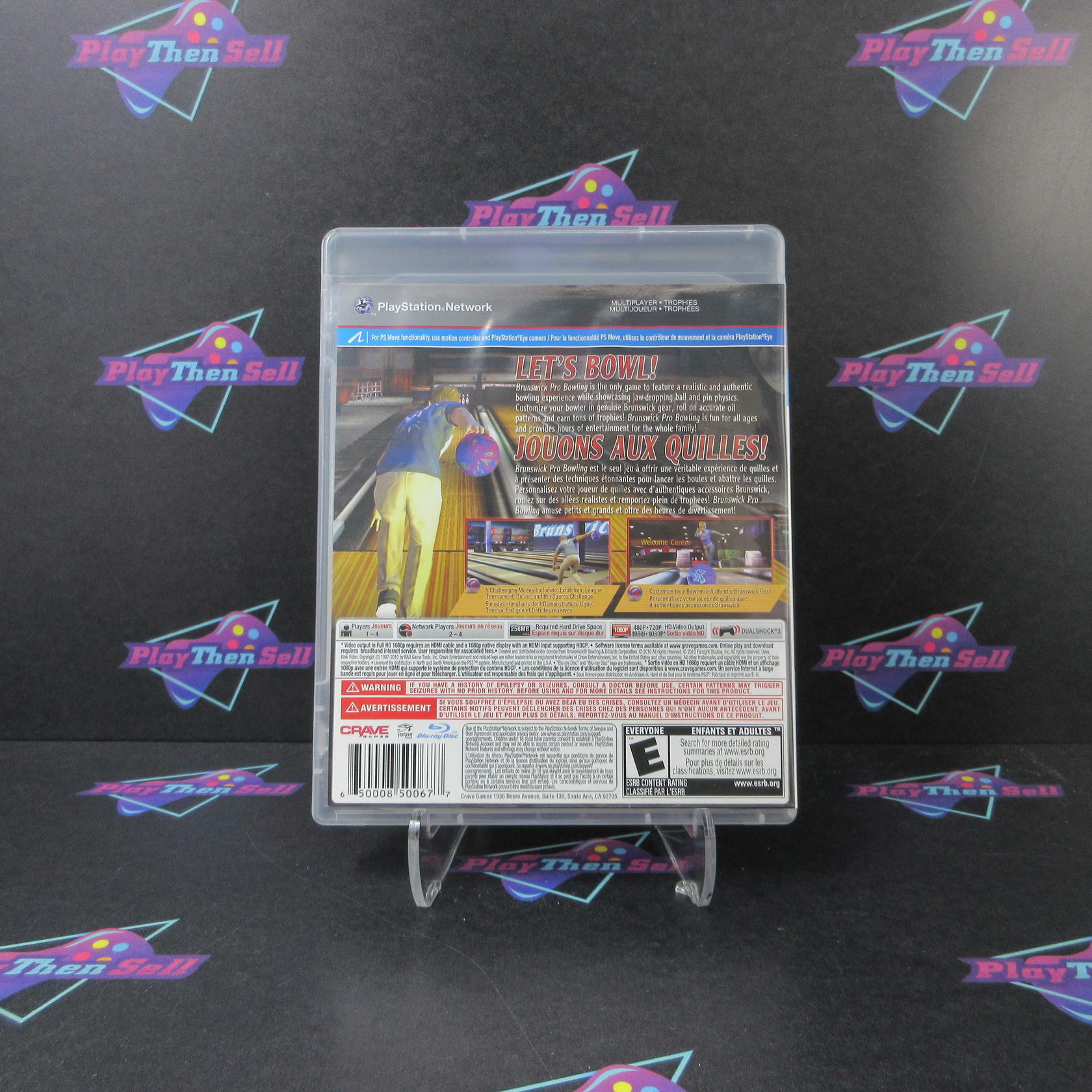 Brunswick Pro Bowling PS3 PlayStation 3 AD Complete CIB - Very Good