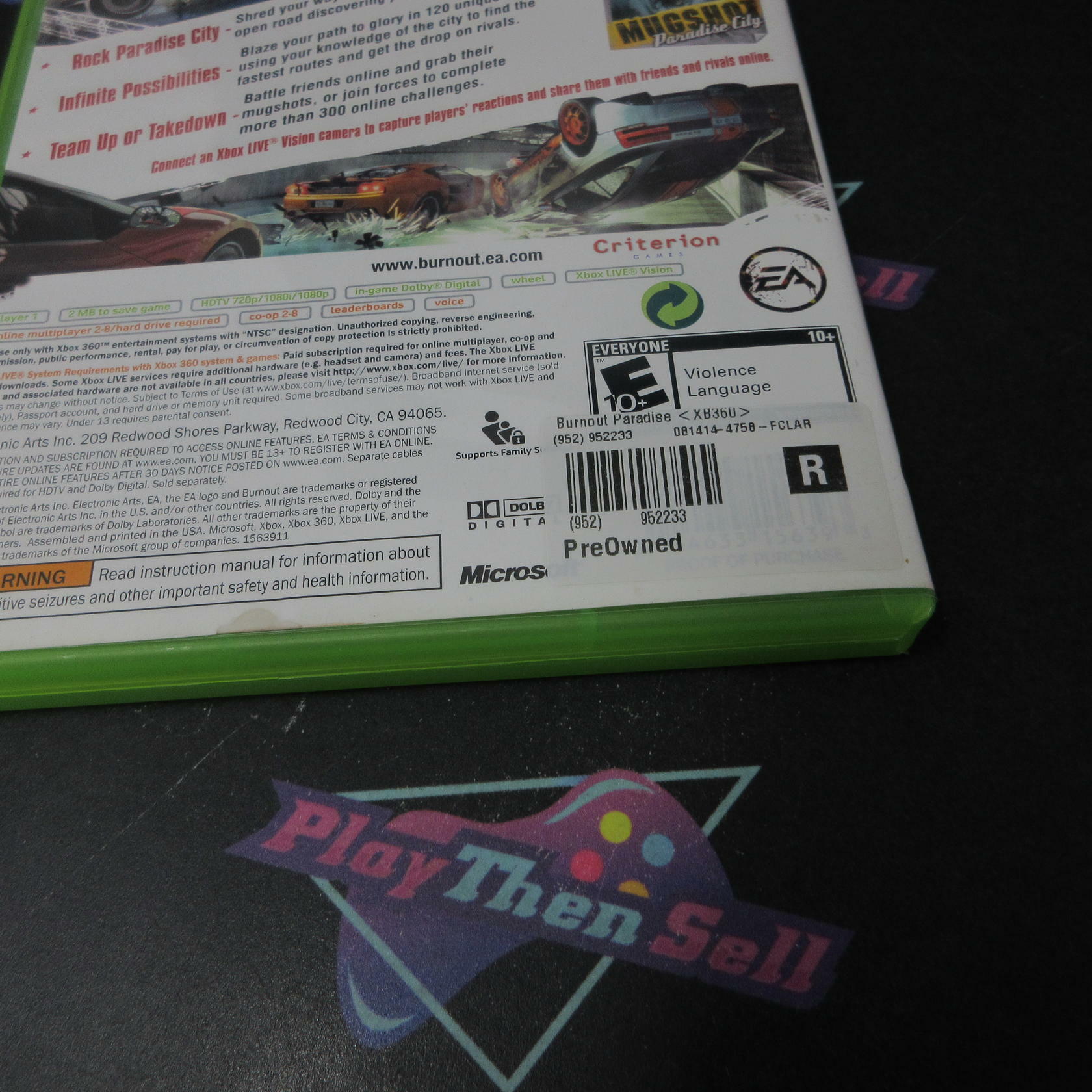 Burnout Paradise Xbox 360 AD/NM - Very Good