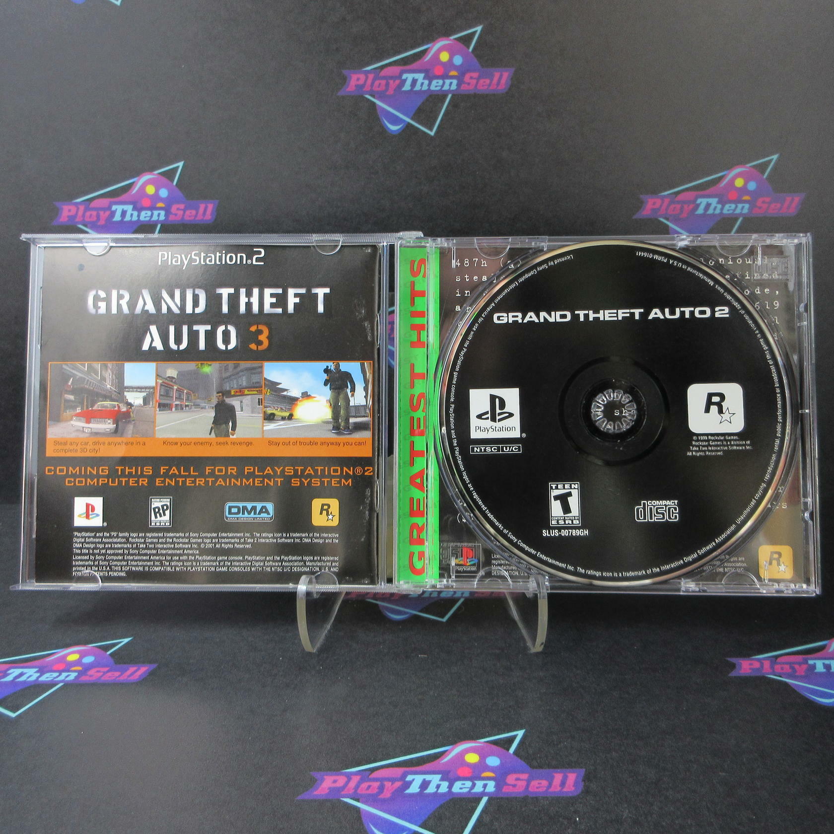 Grand Theft Auto 2 PS1 PlayStation 1 Greatest Hits - Like New