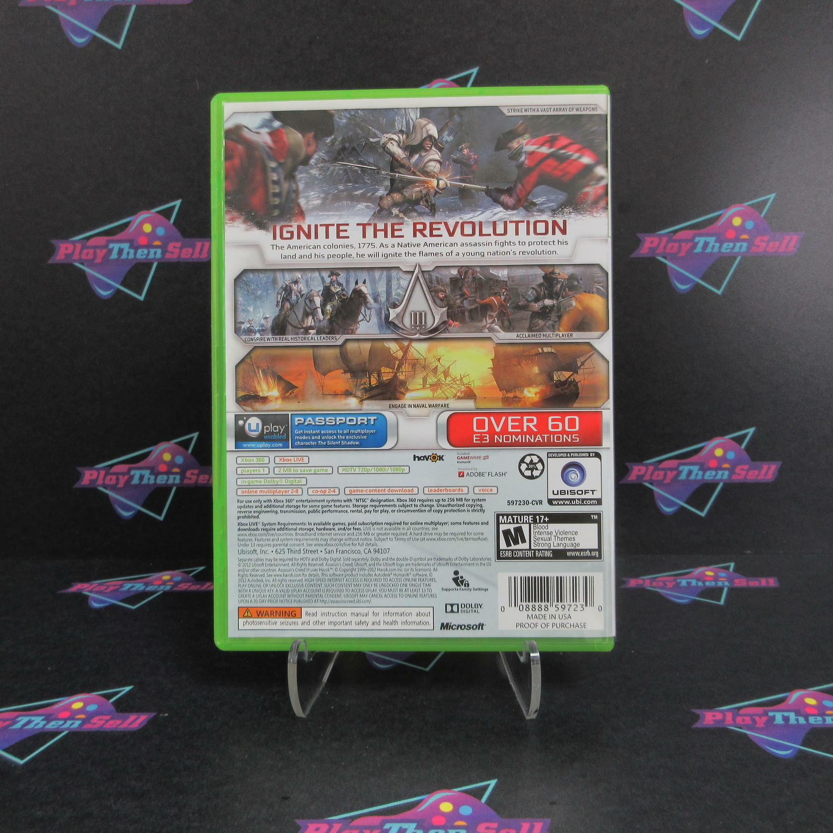 Assassin's Creed 3 GameStop Edition Xbox 360 - Like New