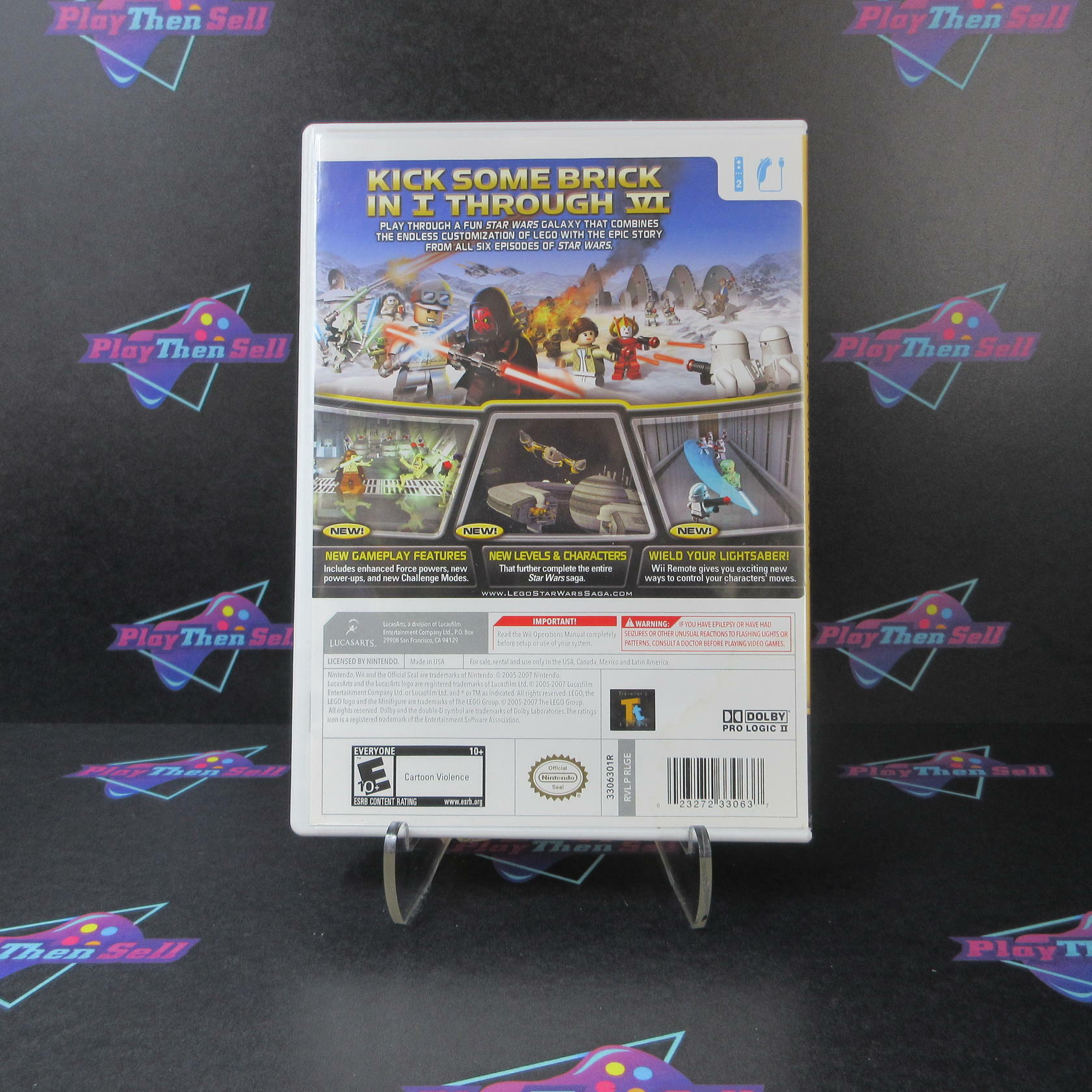 Lego Star Wars The Complete Saga Nintendo Wii AD Complete CIB - Very Good