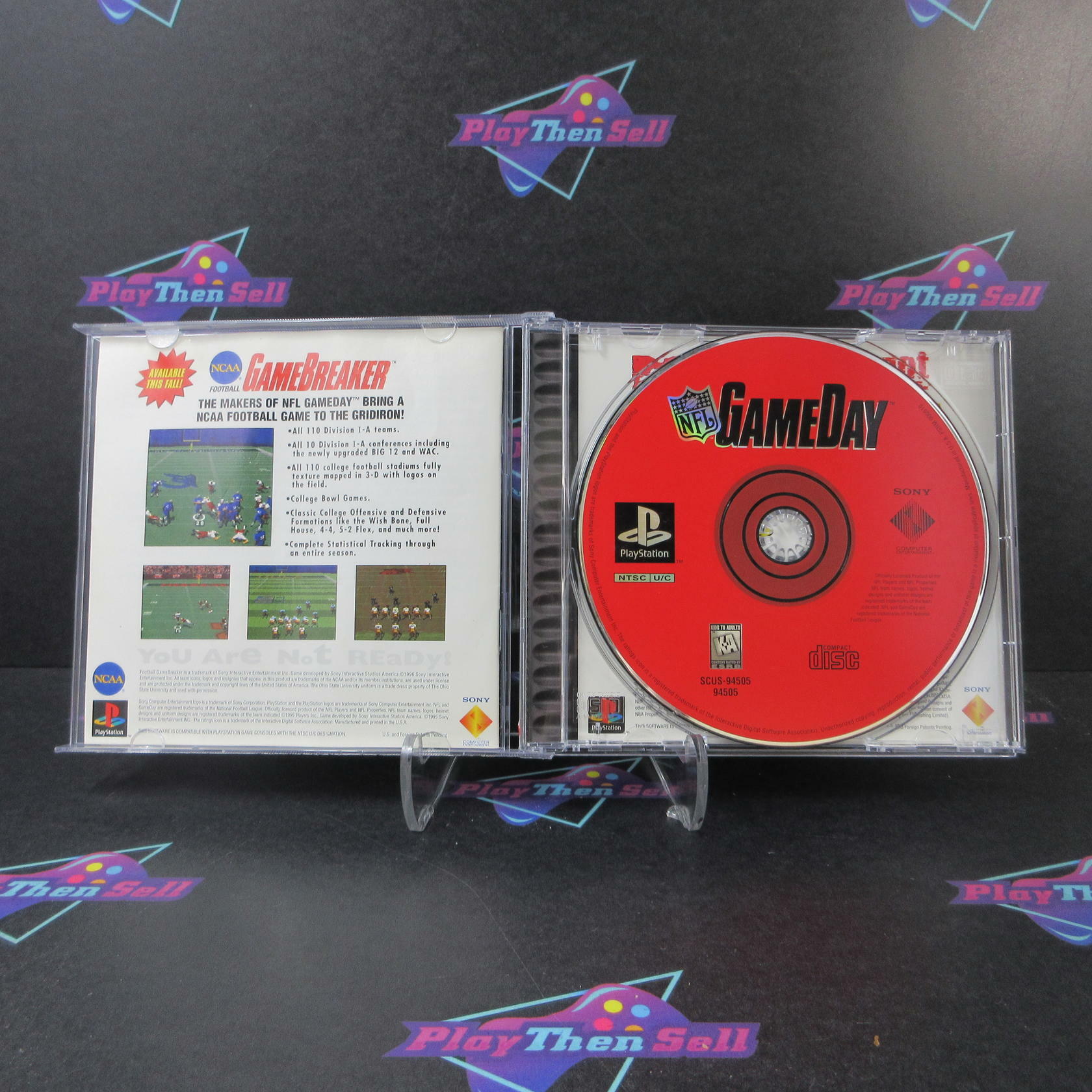 NFL GameDay PS1 PlayStation 1 MD + Reg Card Complete CIB - Very Good