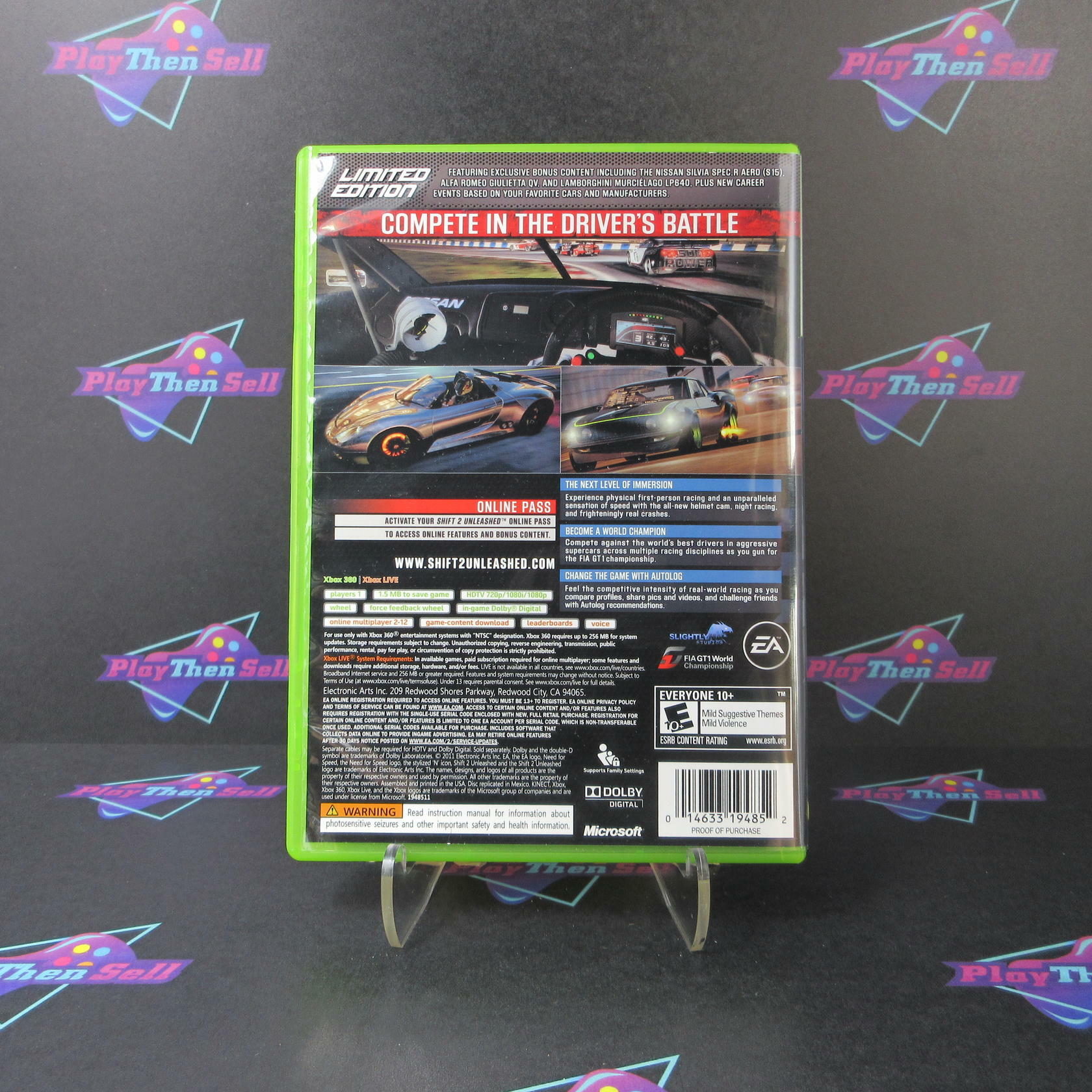 Shift 2 Unleashed Limited Edition Xbox 360 - Like New