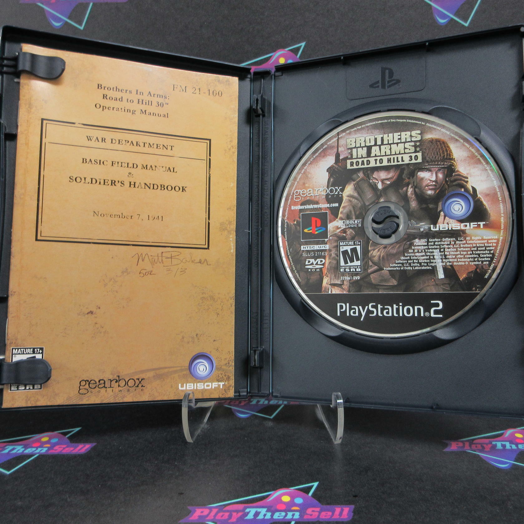 Brothers in Arms Road to Hill 30 PS2 PlayStation 2 + Reg Card - Like New
