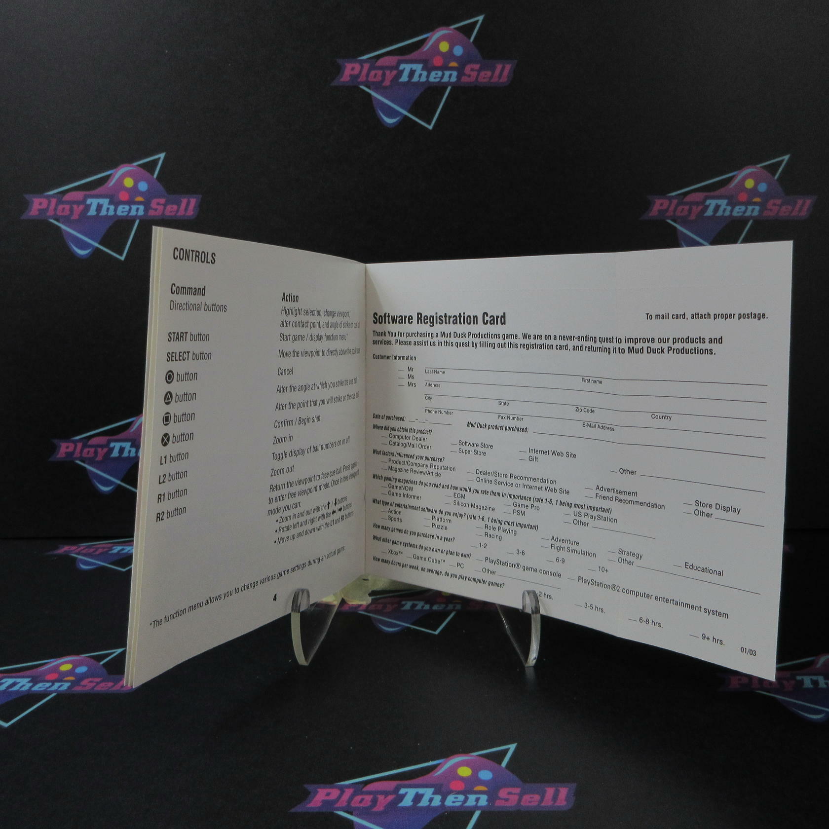 American Pool PS1 PlayStation 1 + Reg Card - Like New
