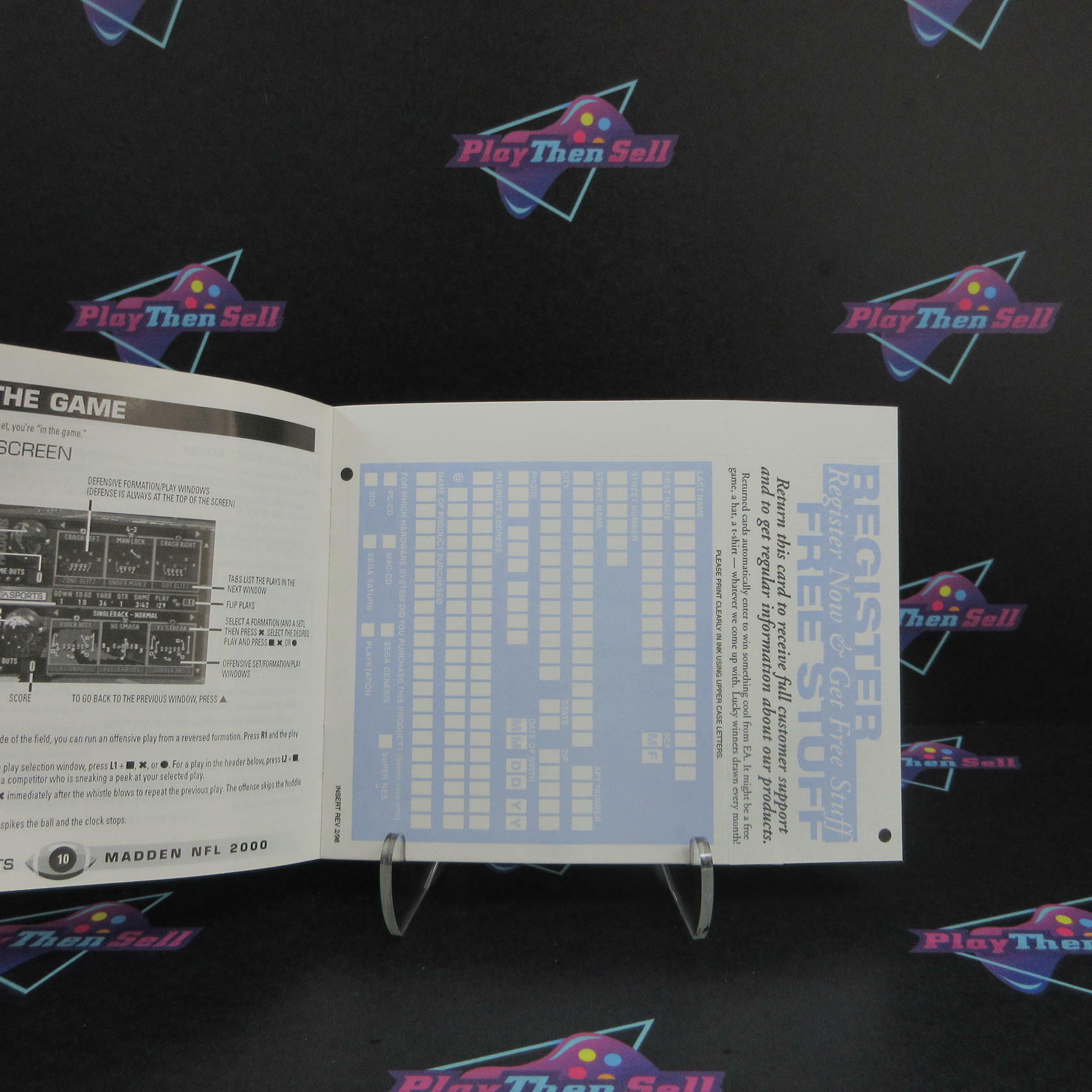 Madden NFL 2000 PS1 PlayStation 1 + Reg Card - Like New