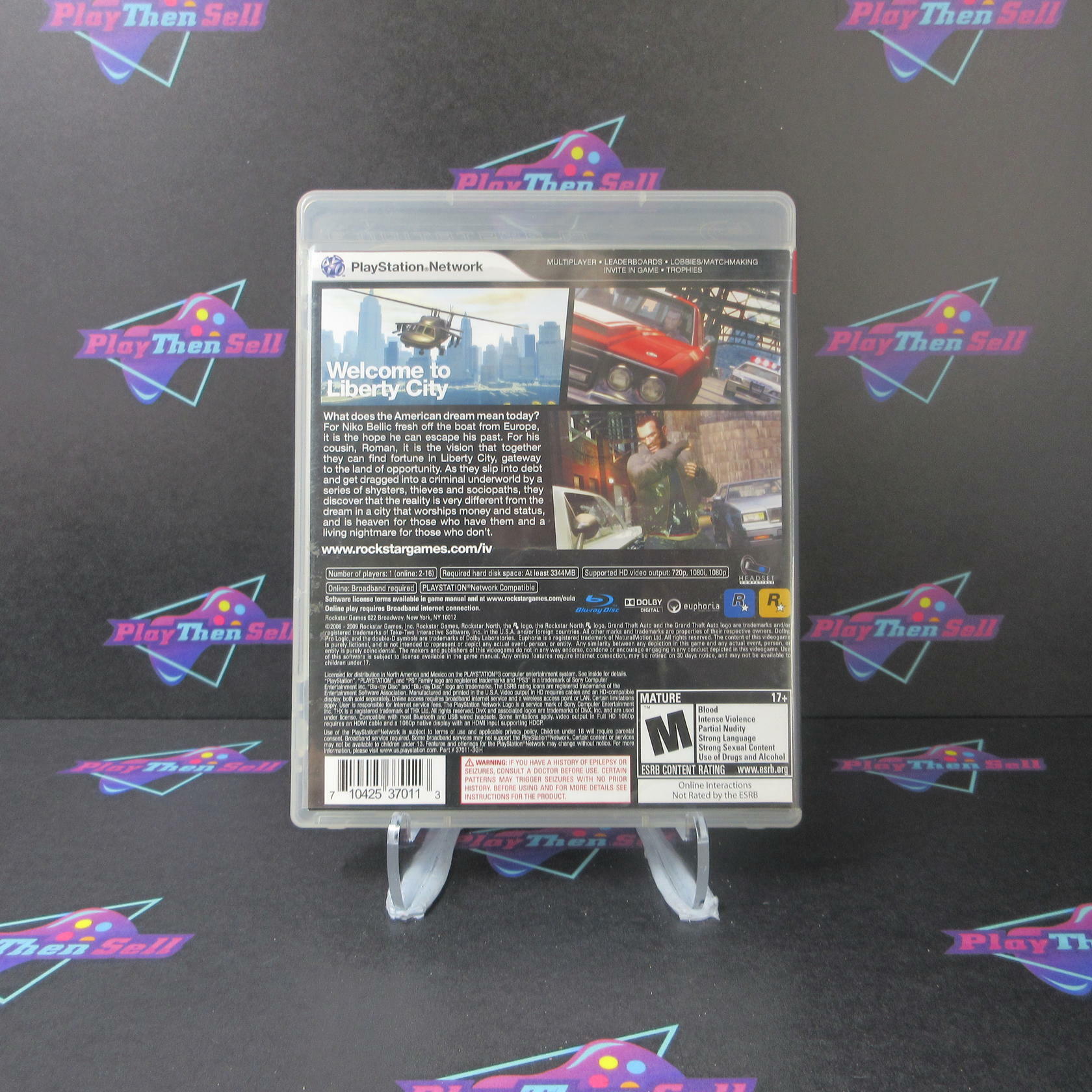 Grand Theft Auto IV PS3 PlayStation 3 GH Complete - Very Good