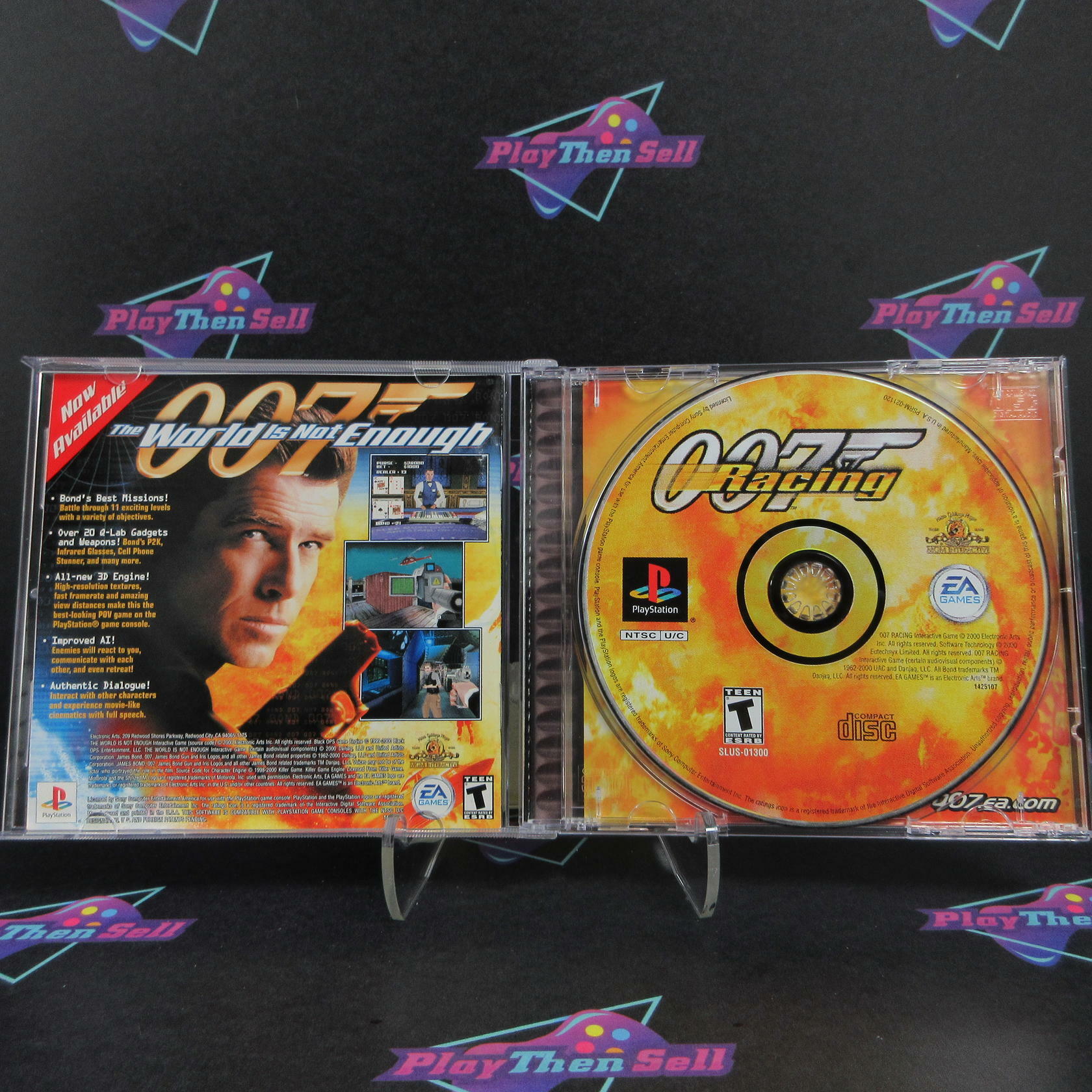 007 Racing PS1 PlayStation 1 + Reg Card - Like New