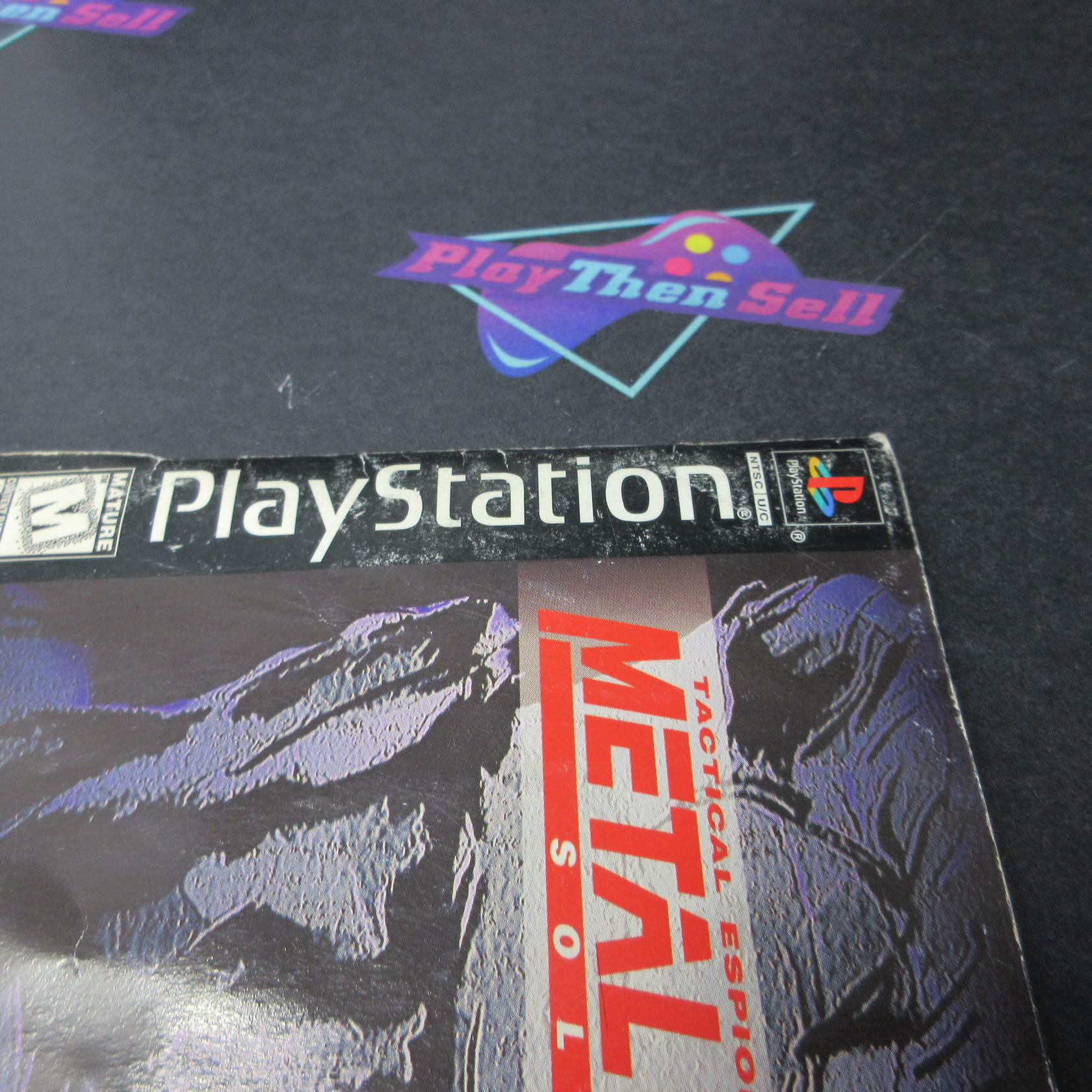 Metal Gear Solid PS1 PlayStation 1 Black Label AD/MD Complete - Very Good