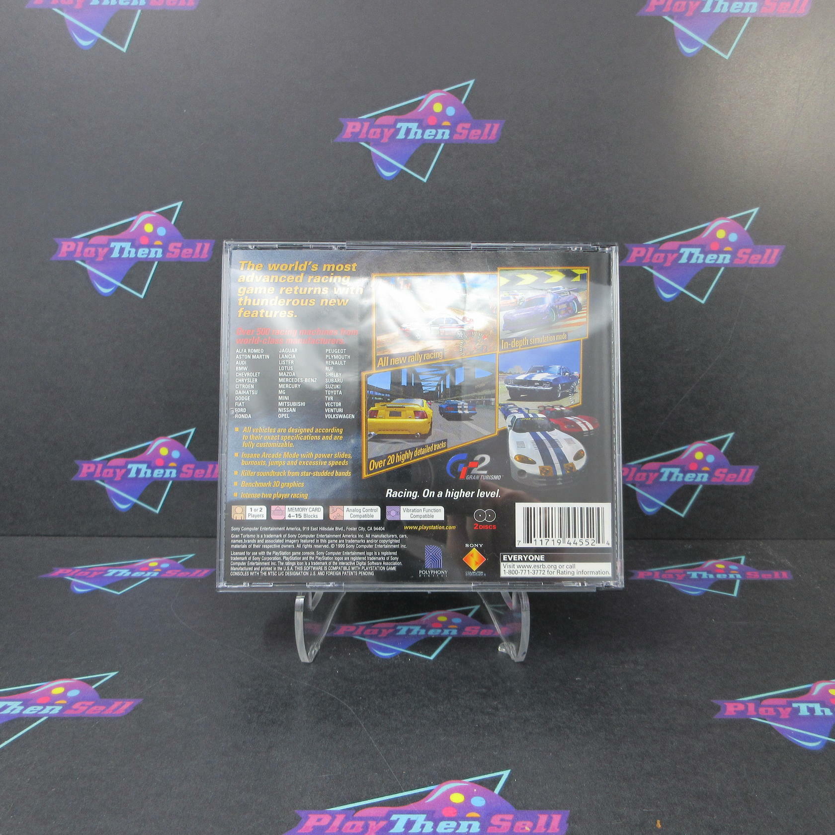 Gran Turismo 2 PS1 PlayStation 1 MD Complete CIB - Very Good