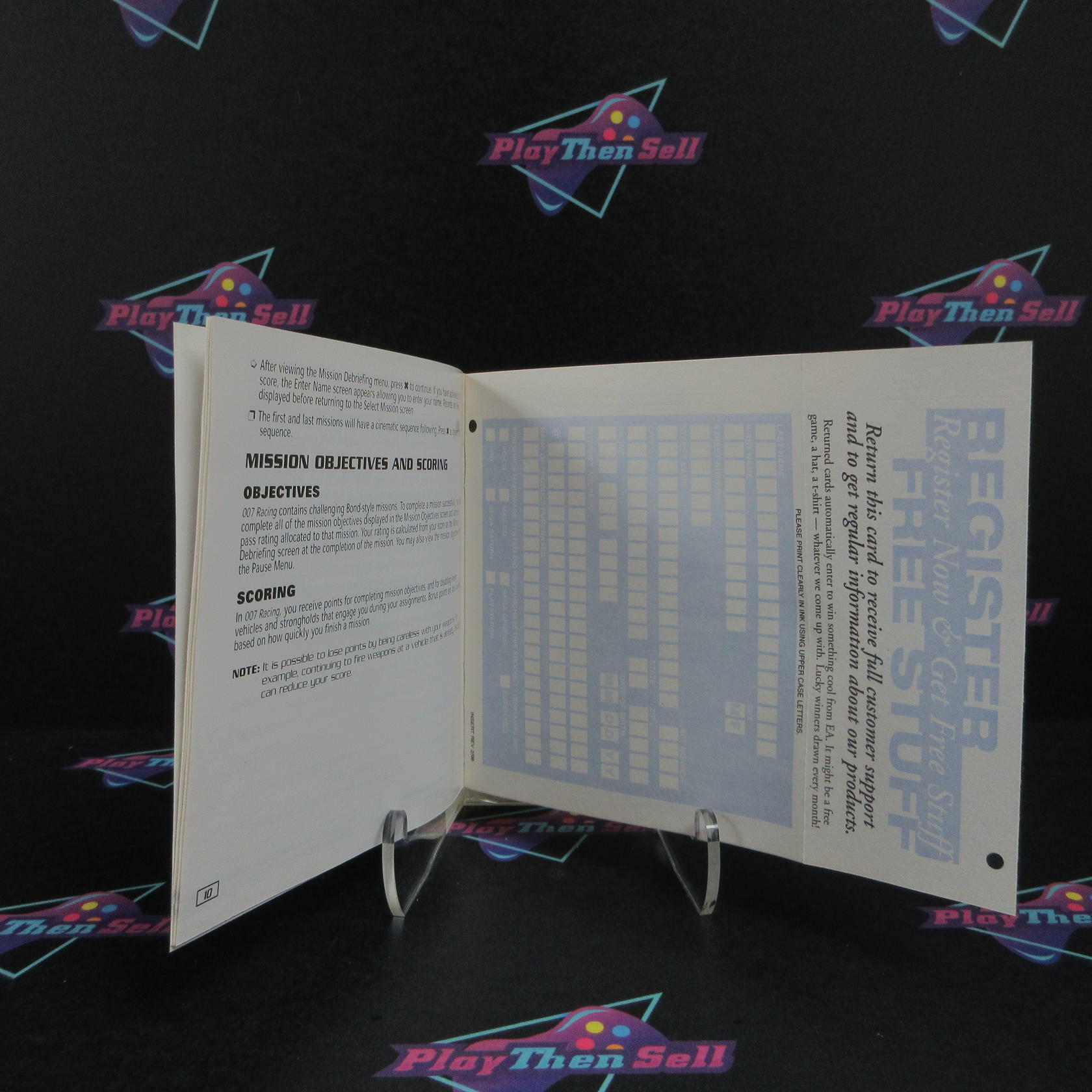 007 Racing PS1 PlayStation 1 + Reg Card - Like New