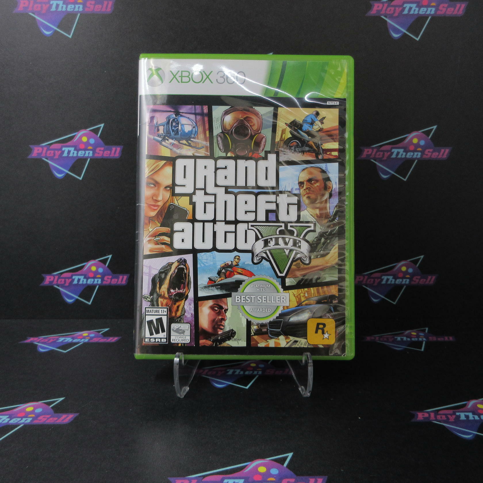 Grand Theft Auto V 5 Xbox 360 Best Seller + Map - Like New