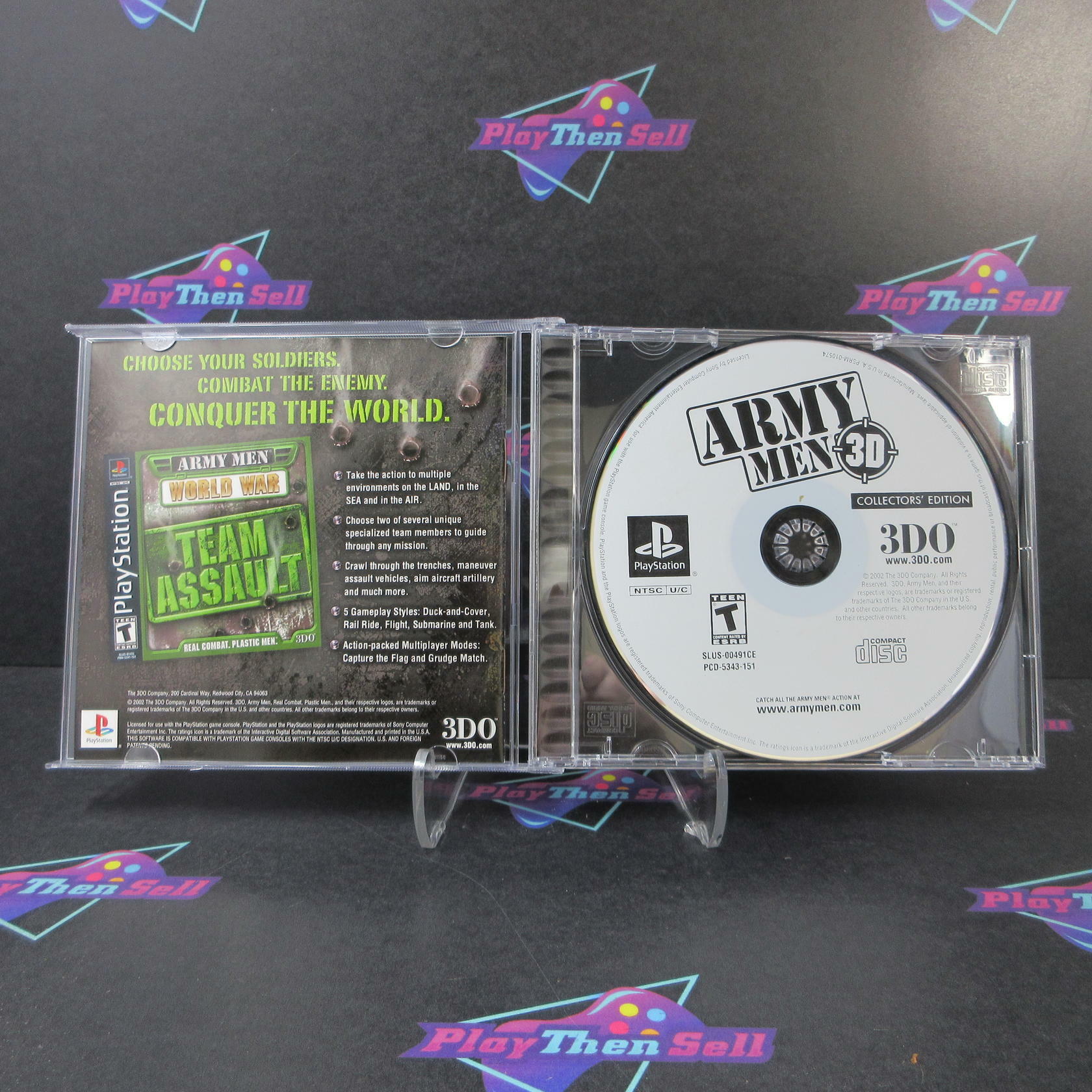 Army Men Gold Collectors Edition PS1 PlayStation 1 - Like New