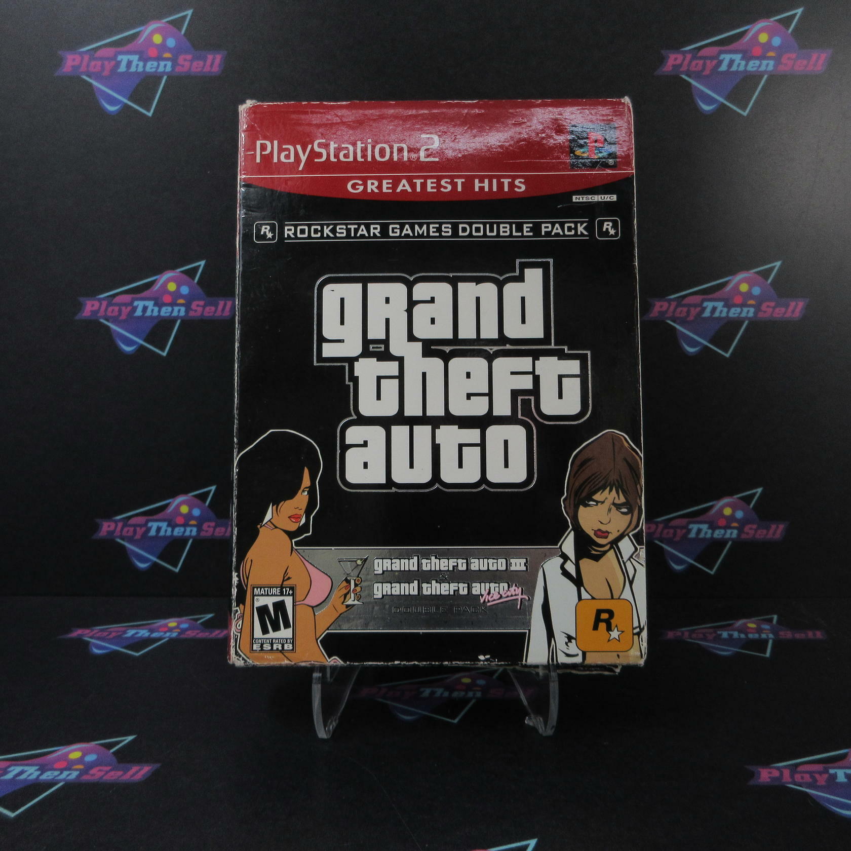 Grand Theft Auto Double Pack GH PS2 PlayStation 2 AD Complete CIB - Very Good