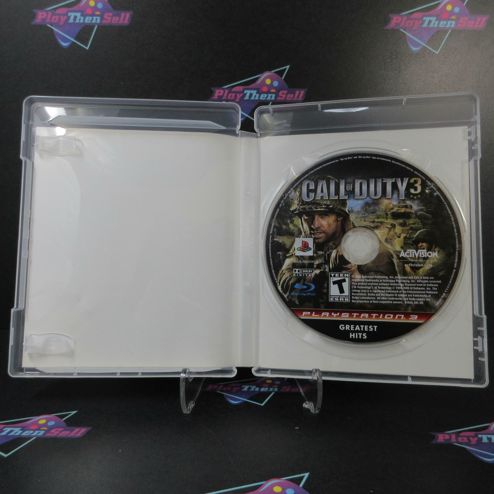 Call of Duty 3 GH Disc PS3 PlayStation 3 AD/NM - Very Good