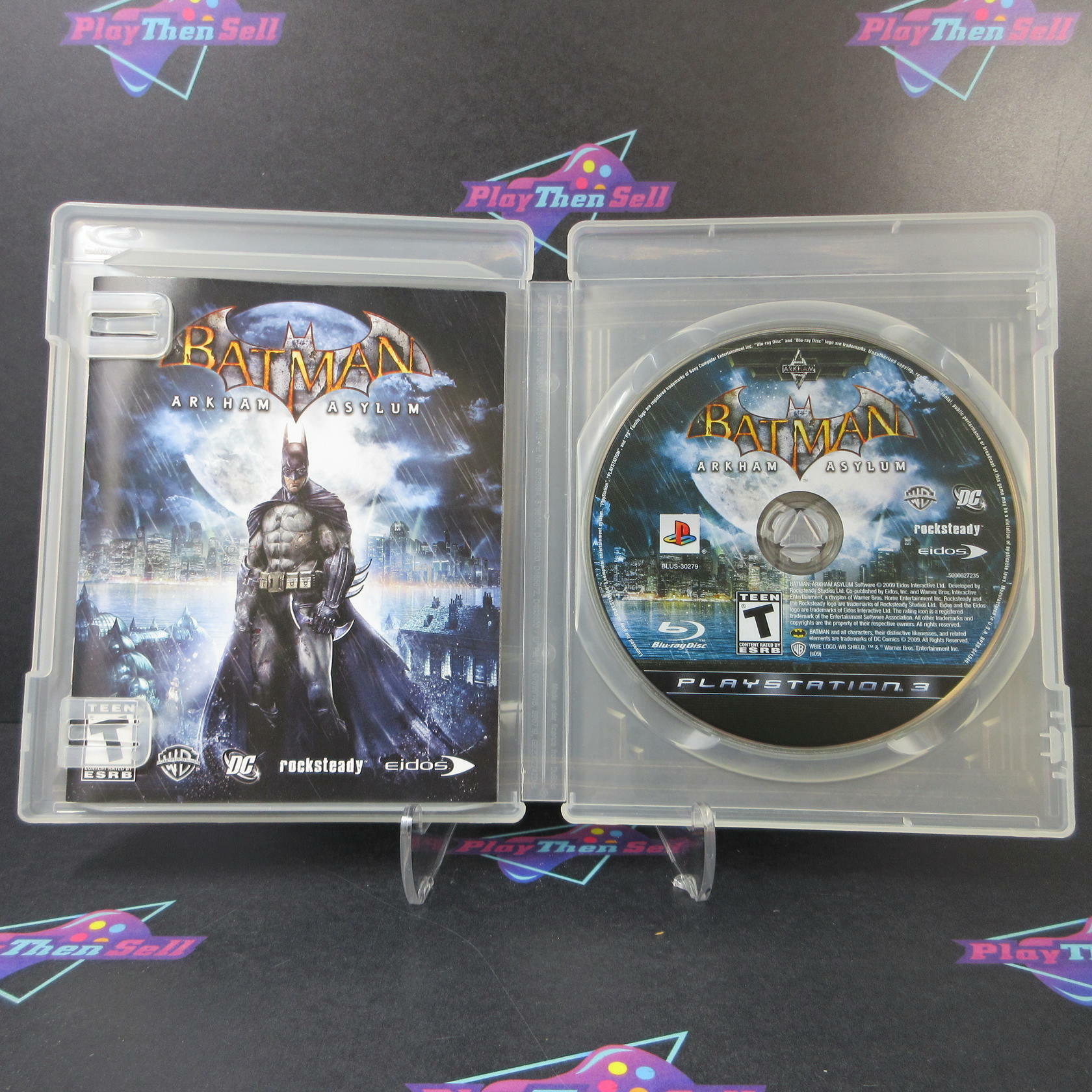 Batman Arkham Asylum PS3 PlayStation 3 AD Complete CIB - Very Good