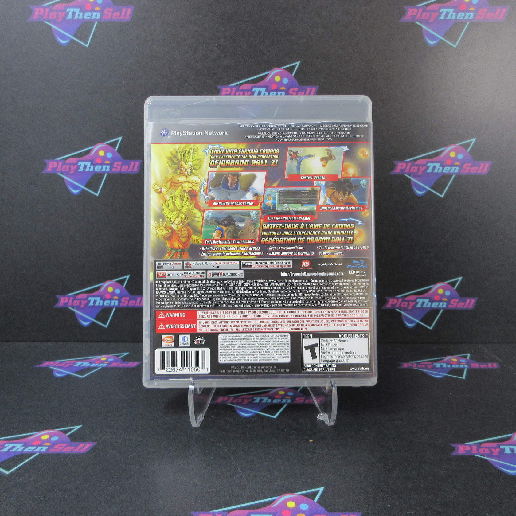Dragon Ball Z Ultimate Tenkaichi PS3 PlayStation 3 AD/NM - Very Good