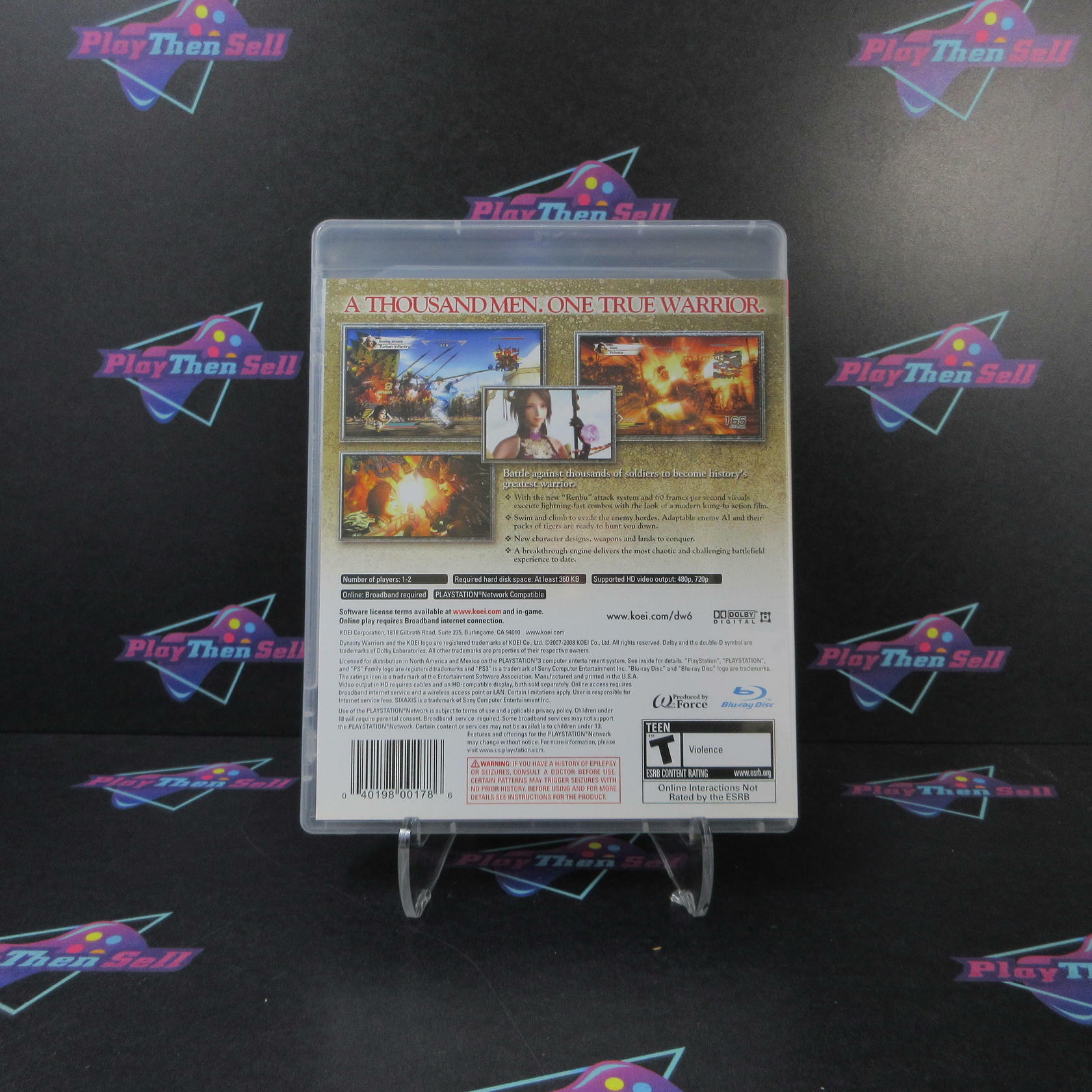 Dynasty Warriors 6 PS3 PlayStation 3 - Like New