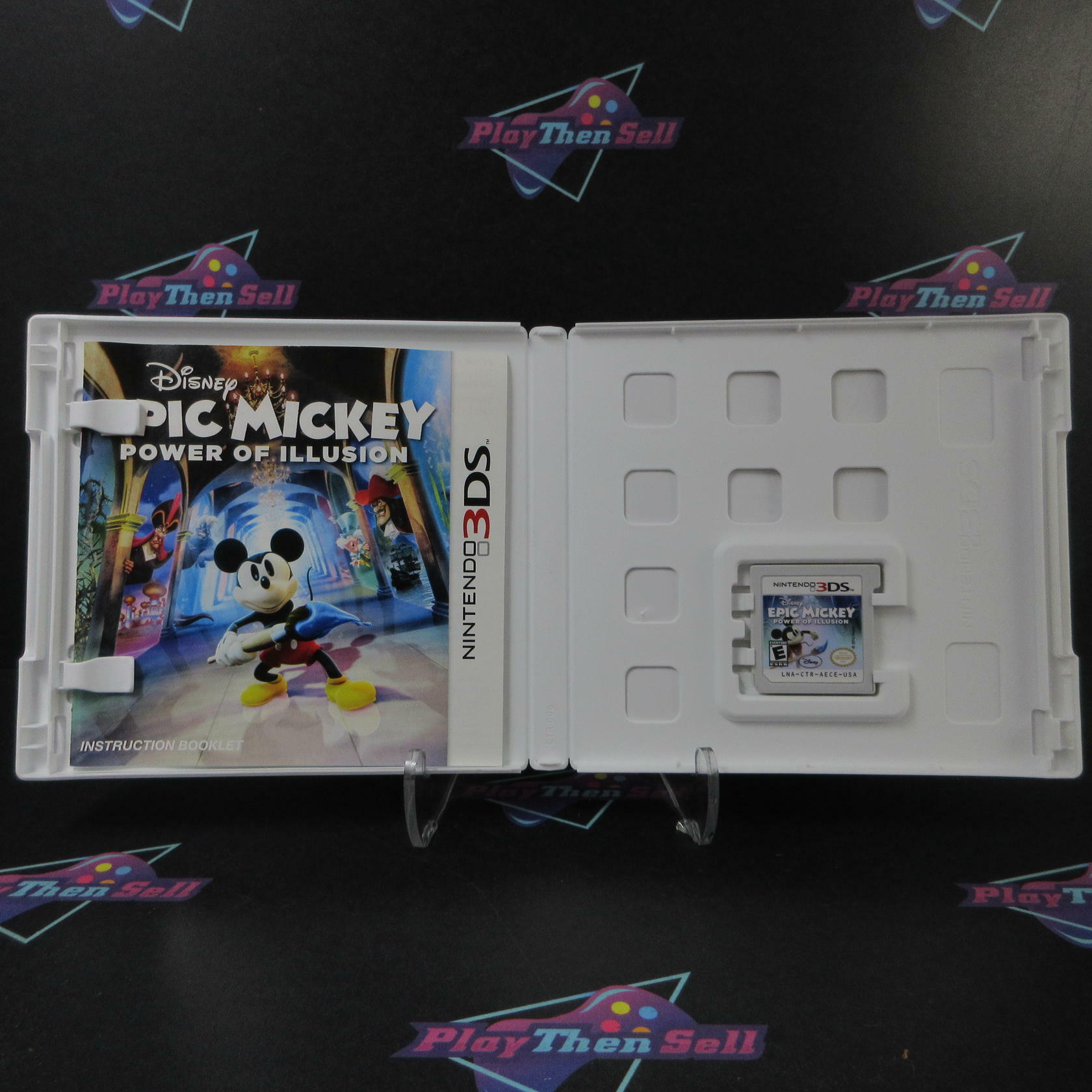 Epic Mickey Power of Illusion Nintendo 3DS AD Complete CIB - Very Good