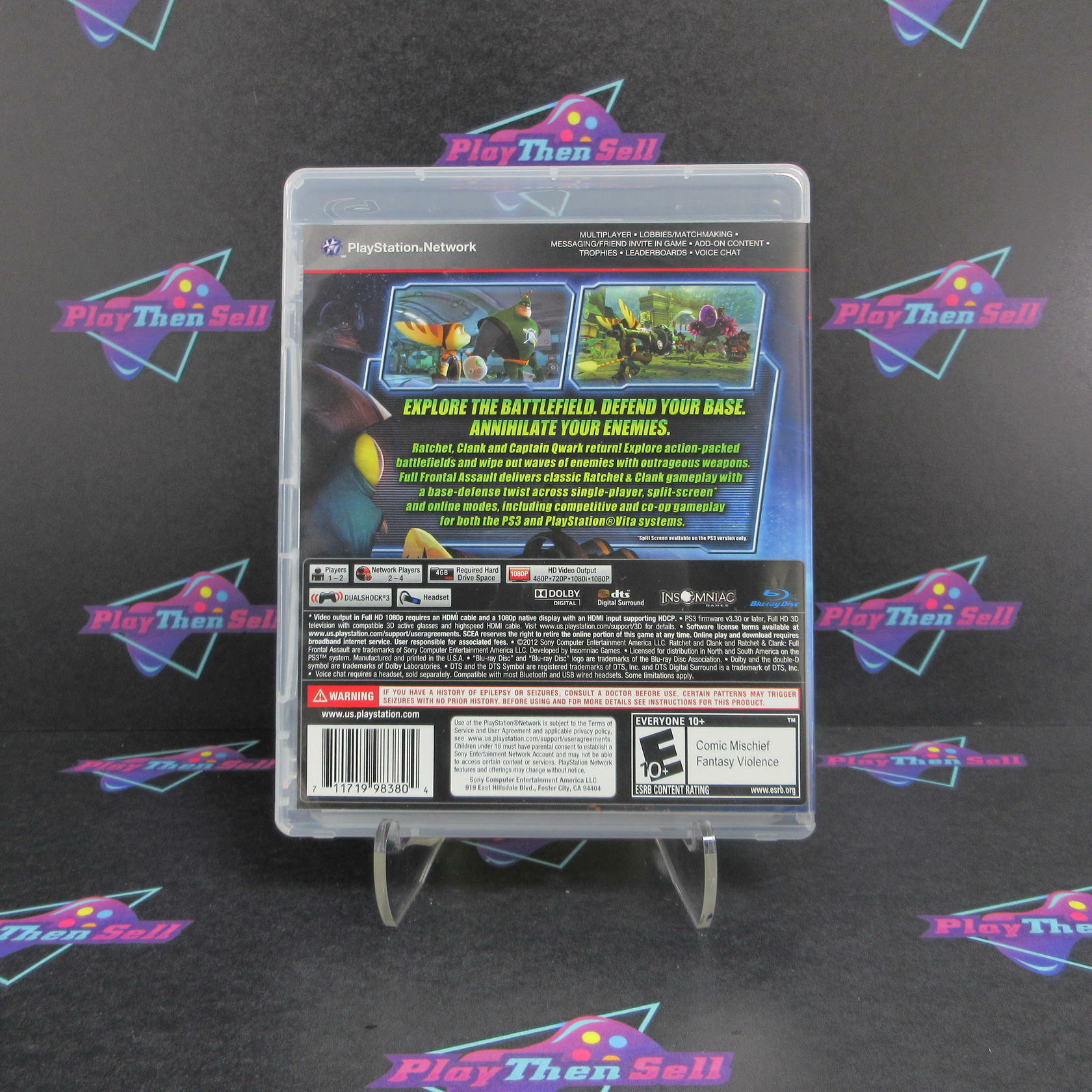 Ratchet & Clank Full Frontal Assault PS3 PlayStation 3 - Like New