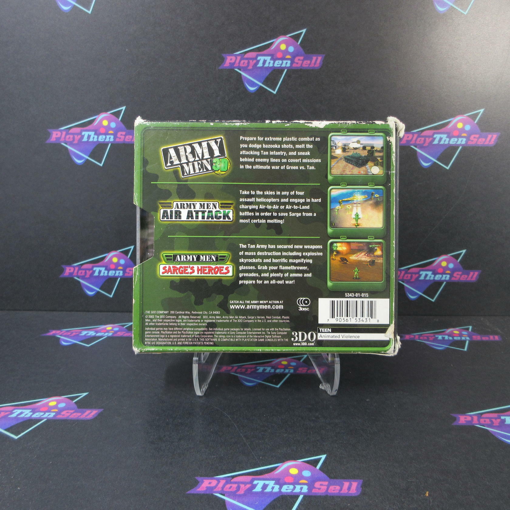 Army Men Gold Collectors Edition PS1 PlayStation 1 - Like New