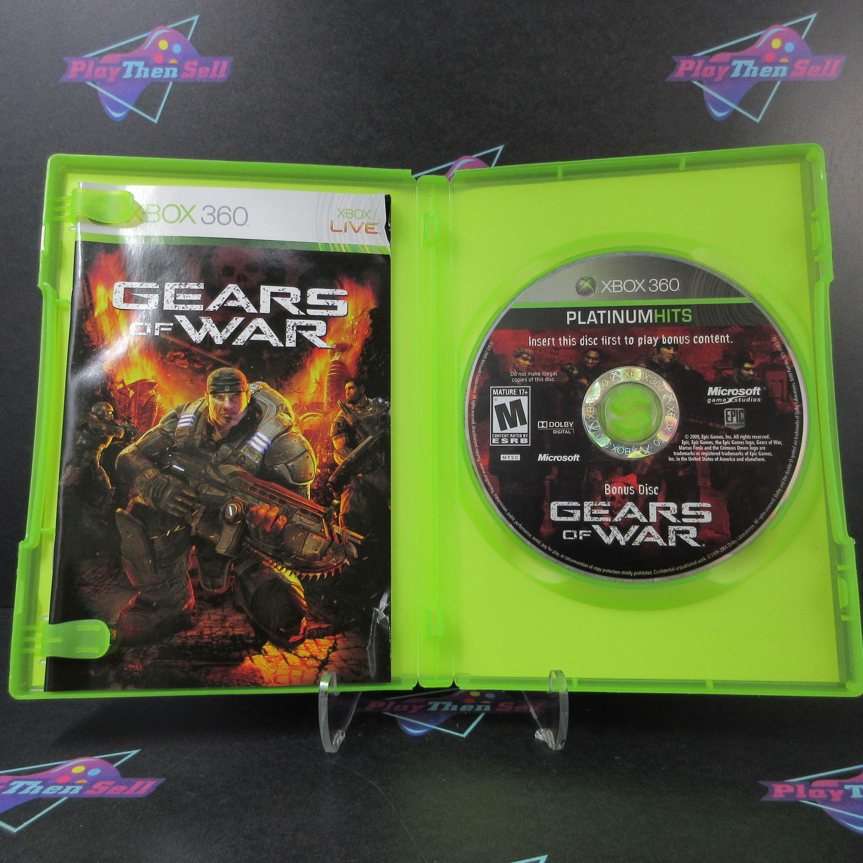 Gears of War PH Xbox 360 MD + Bonus Disc Complete CIB - Very Good