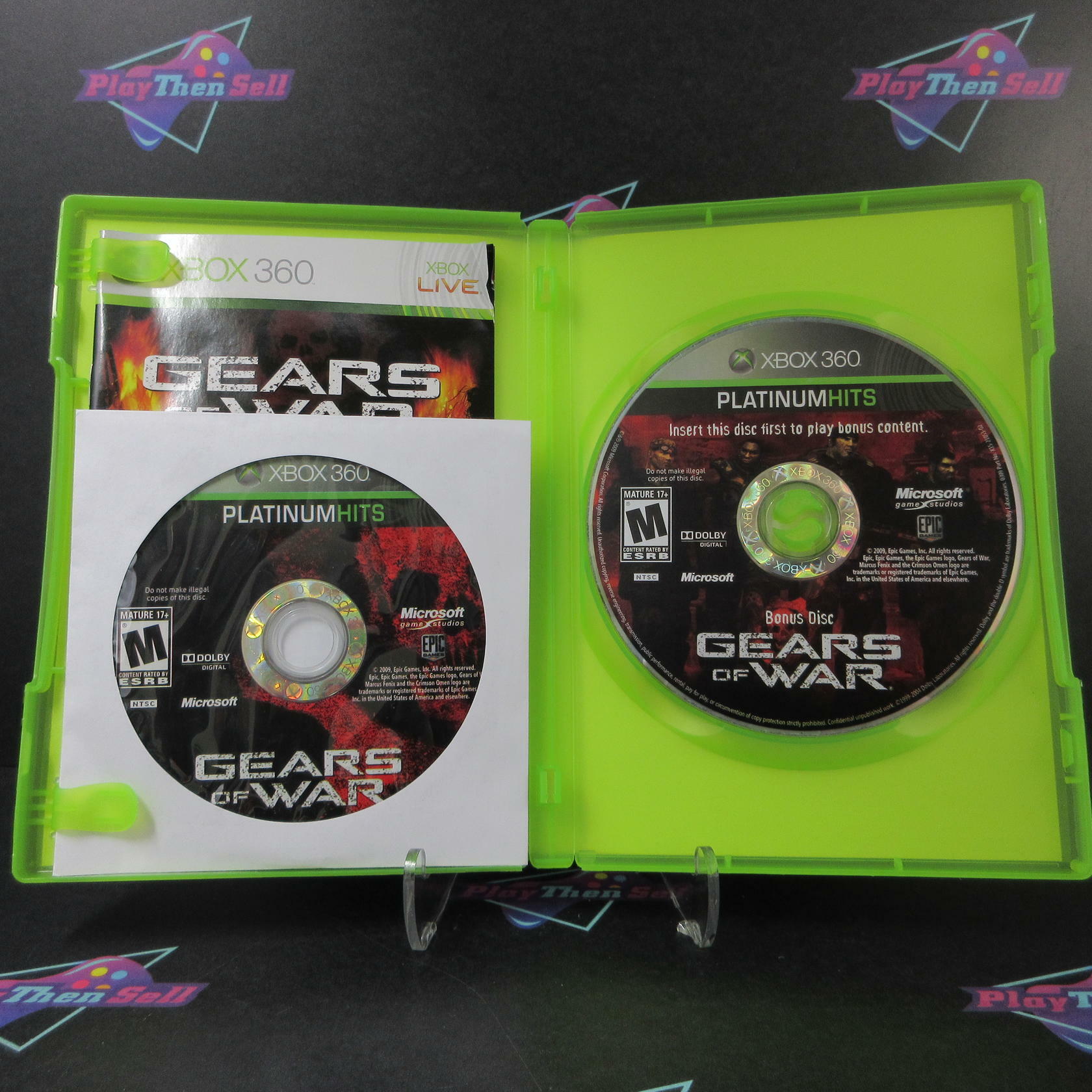 Gears of War PH Xbox 360 MD + Bonus Disc Complete CIB - Very Good
