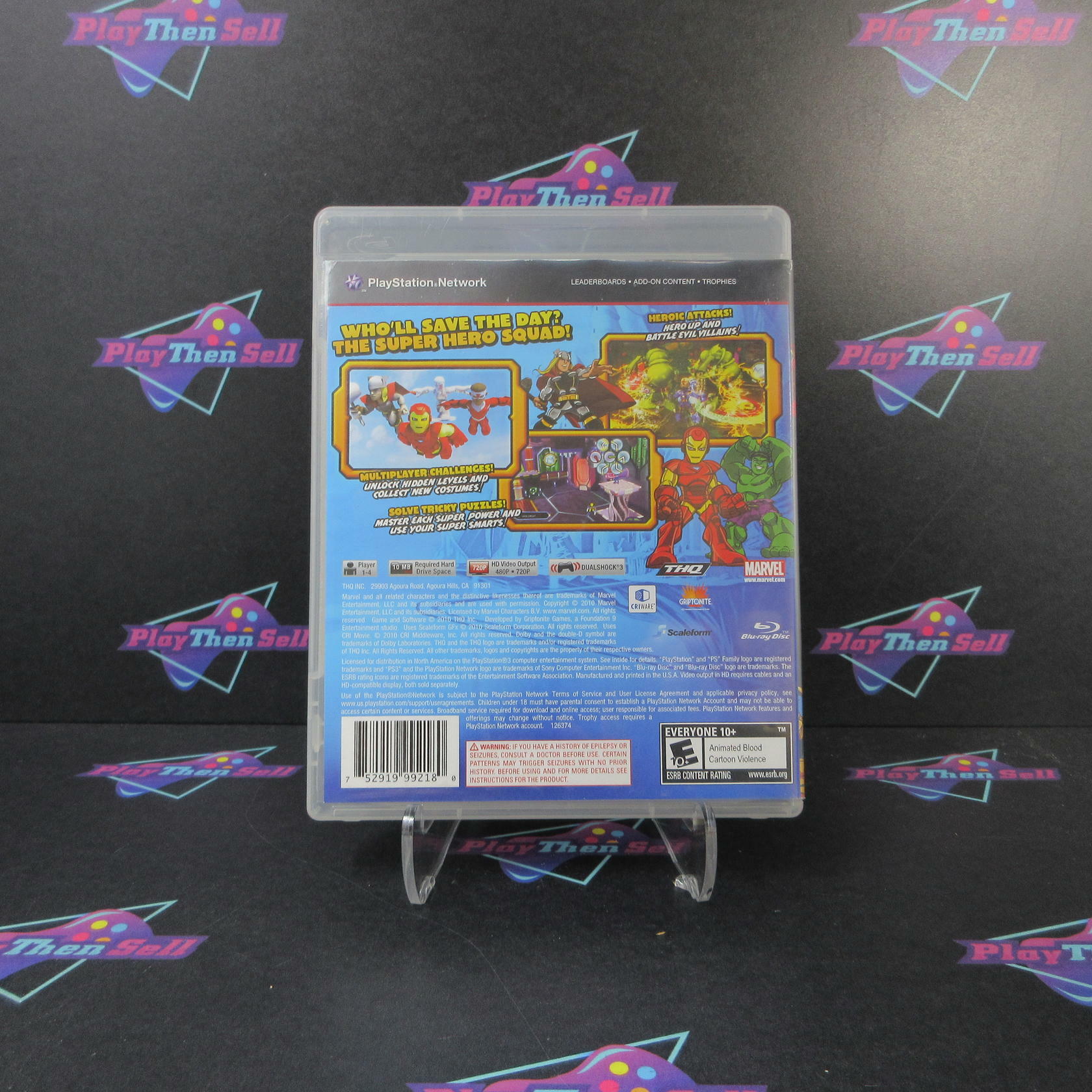 Marvel Super Hero Squad The Infinity Gauntlet PS3 PlayStation 3 AD/NM - Very Good