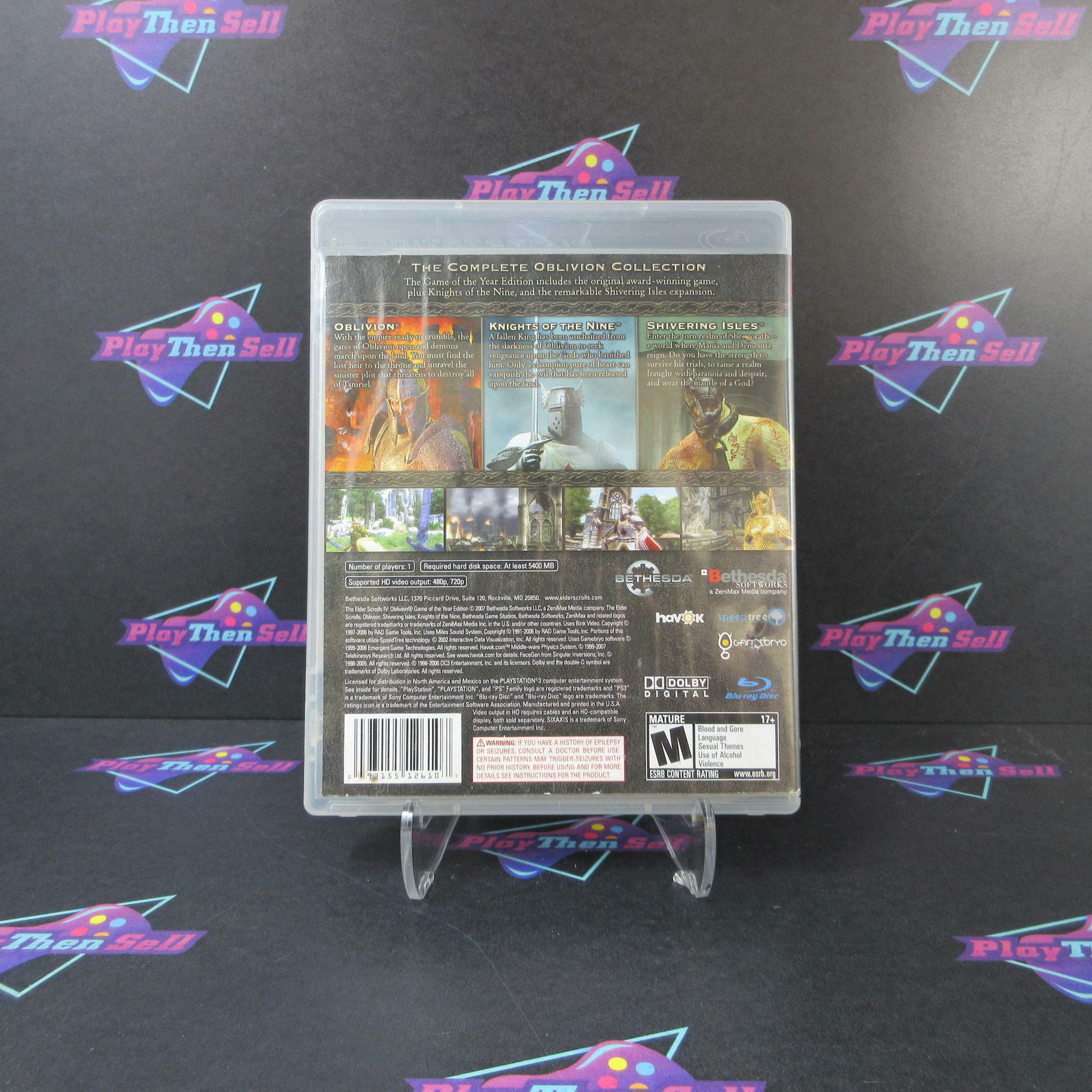 The Elder Scrolls IV Oblivion GOTY Edition PS3 PlayStation 3 AD/MD - Very Good