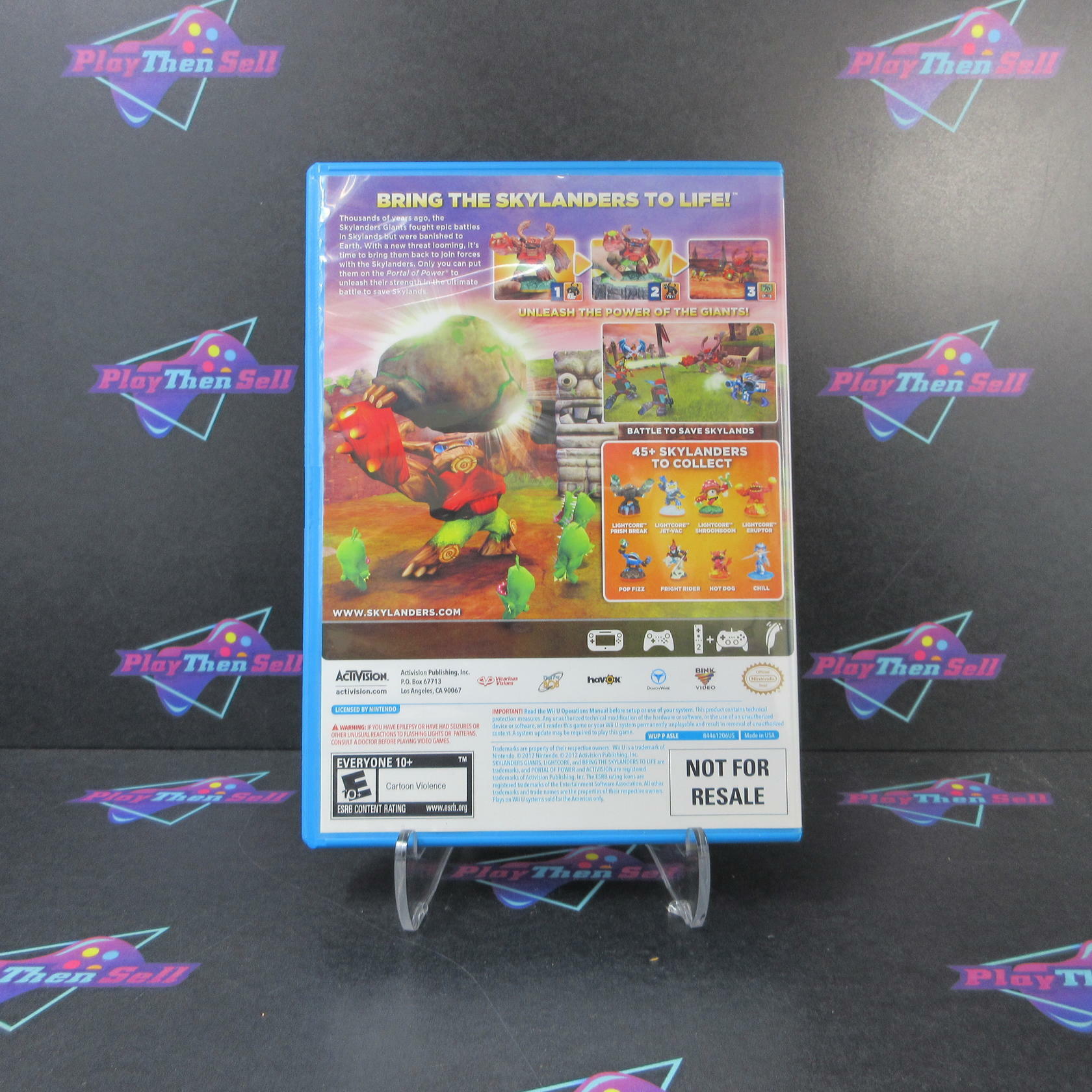 Skylanders Giants Game Only Nintendo Wii U - Like New