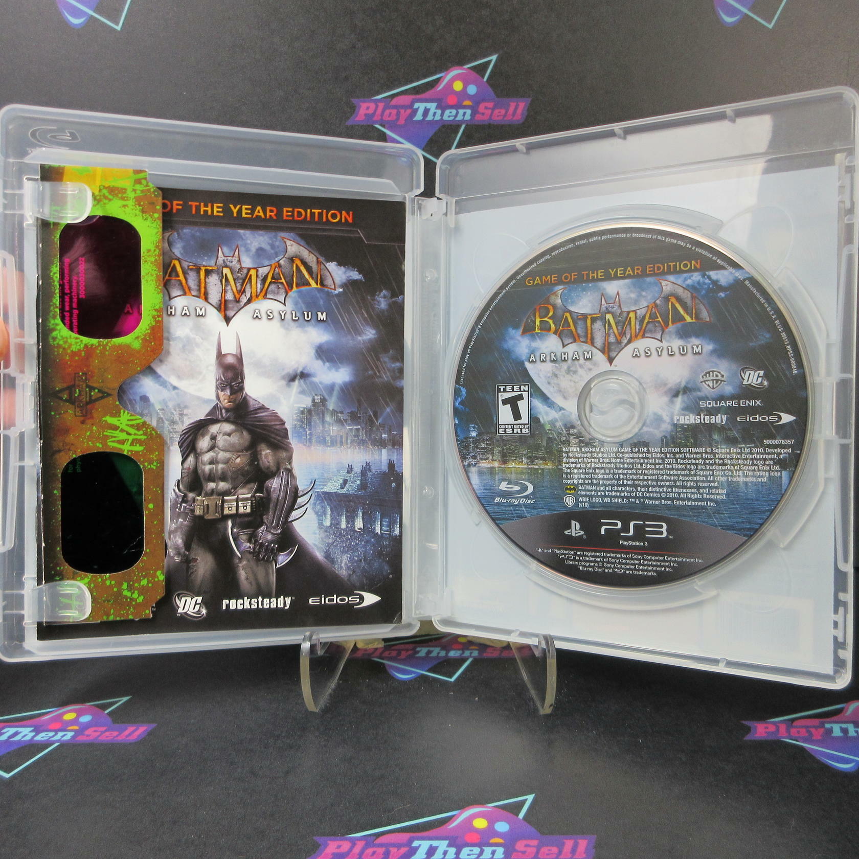 Batman Arkham Asylum GOTY PS3 PlayStation 3 Lenticular + Glasses - Like New