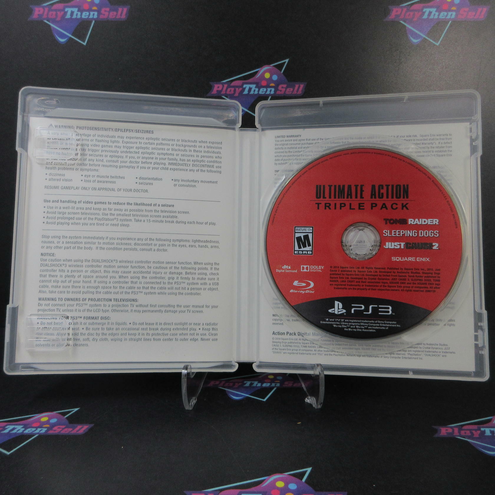 Ultimate Action Triple Pack PS3 PlayStation 3 AD Complete CIB - Very Good