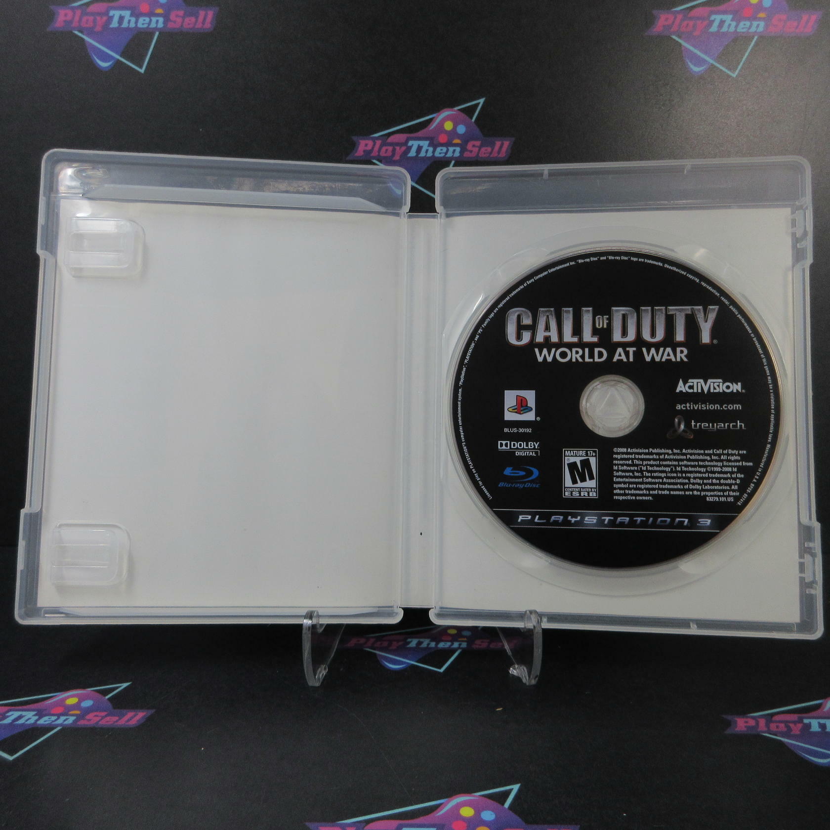 Call of Duty World at War PS3 PlayStation 3 AD/NM - Very Good
