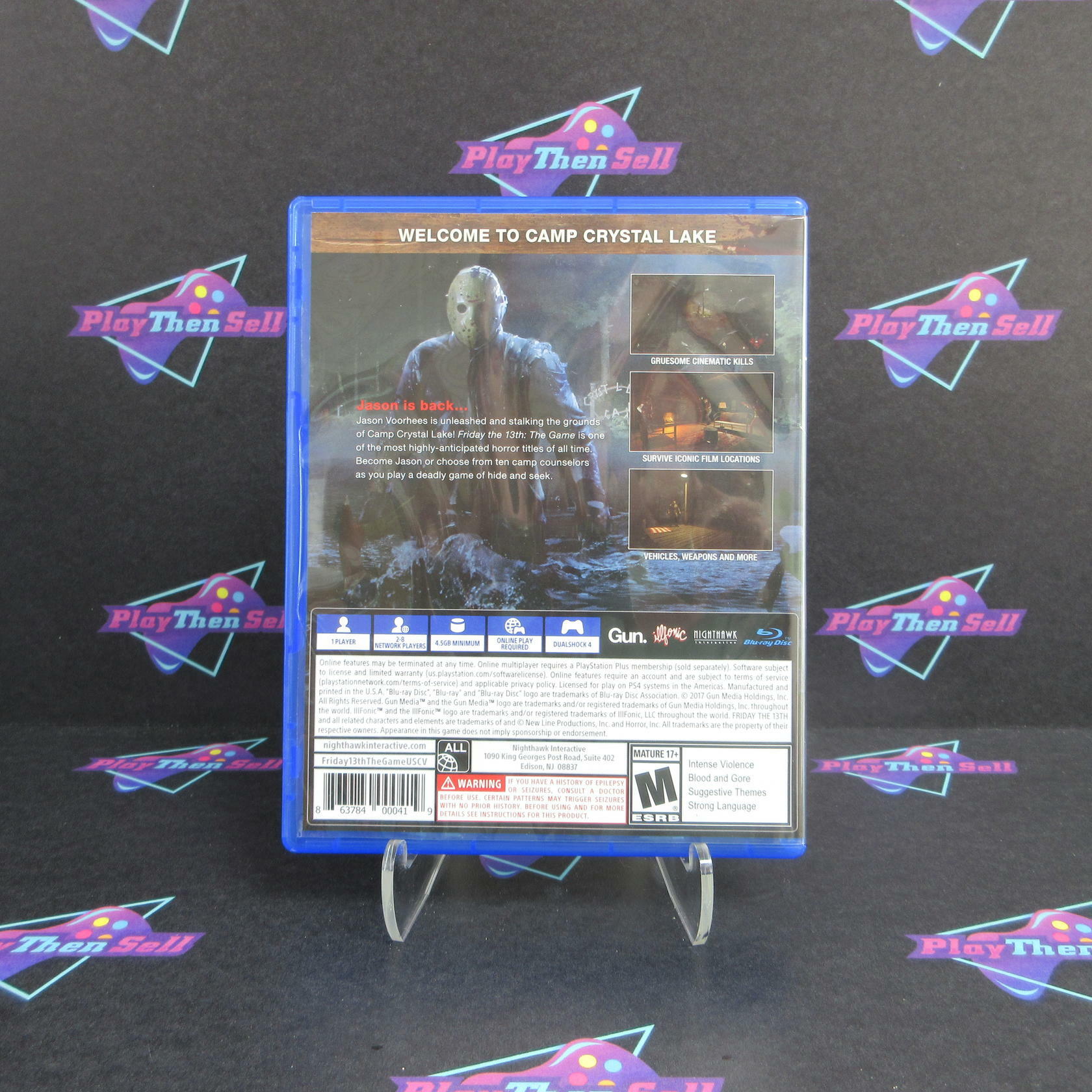 Friday The 13th The Game PS4 PlayStation 4 - Like New