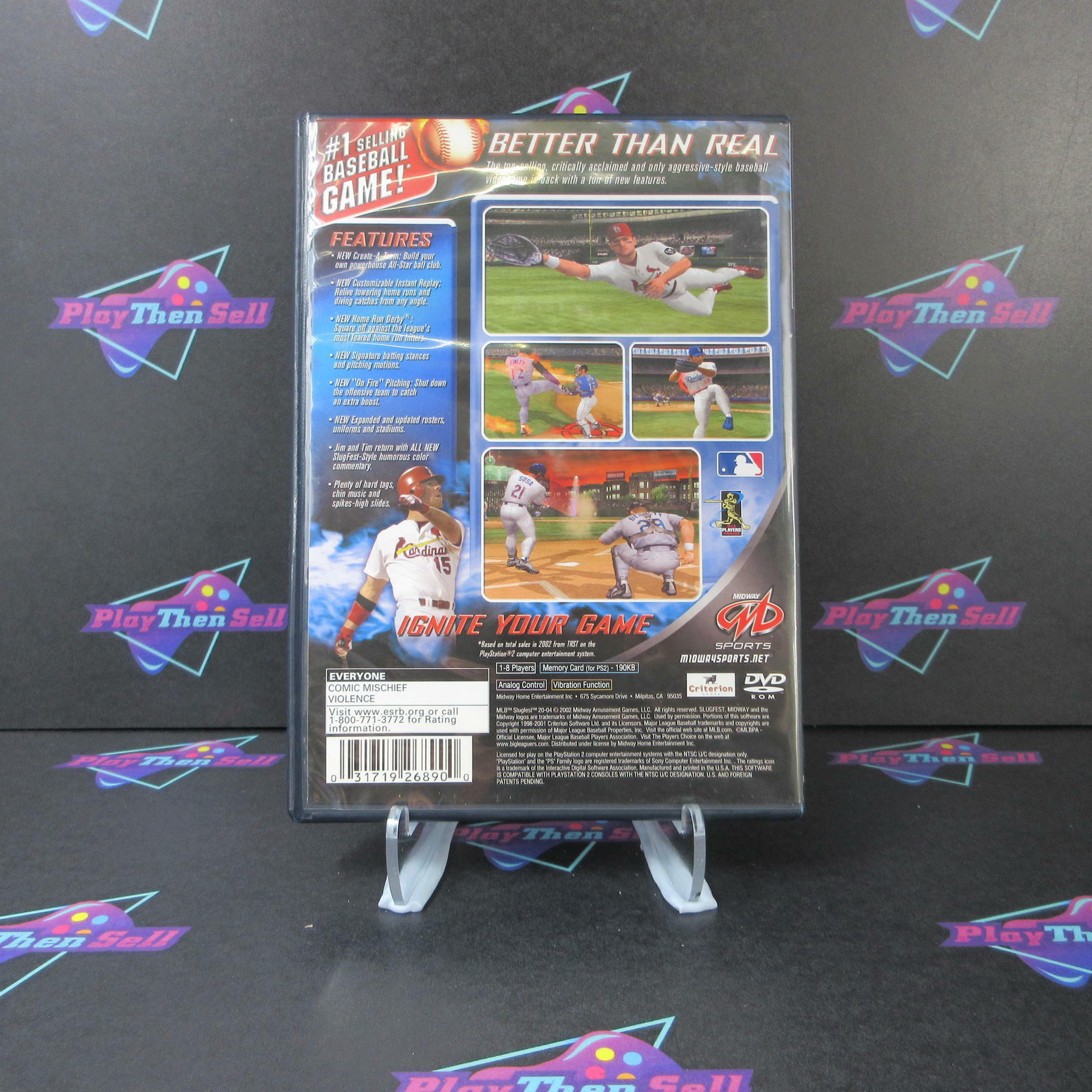MLB Slugfest 2004 PS2 PlayStation 2 + Reg Card - Like New