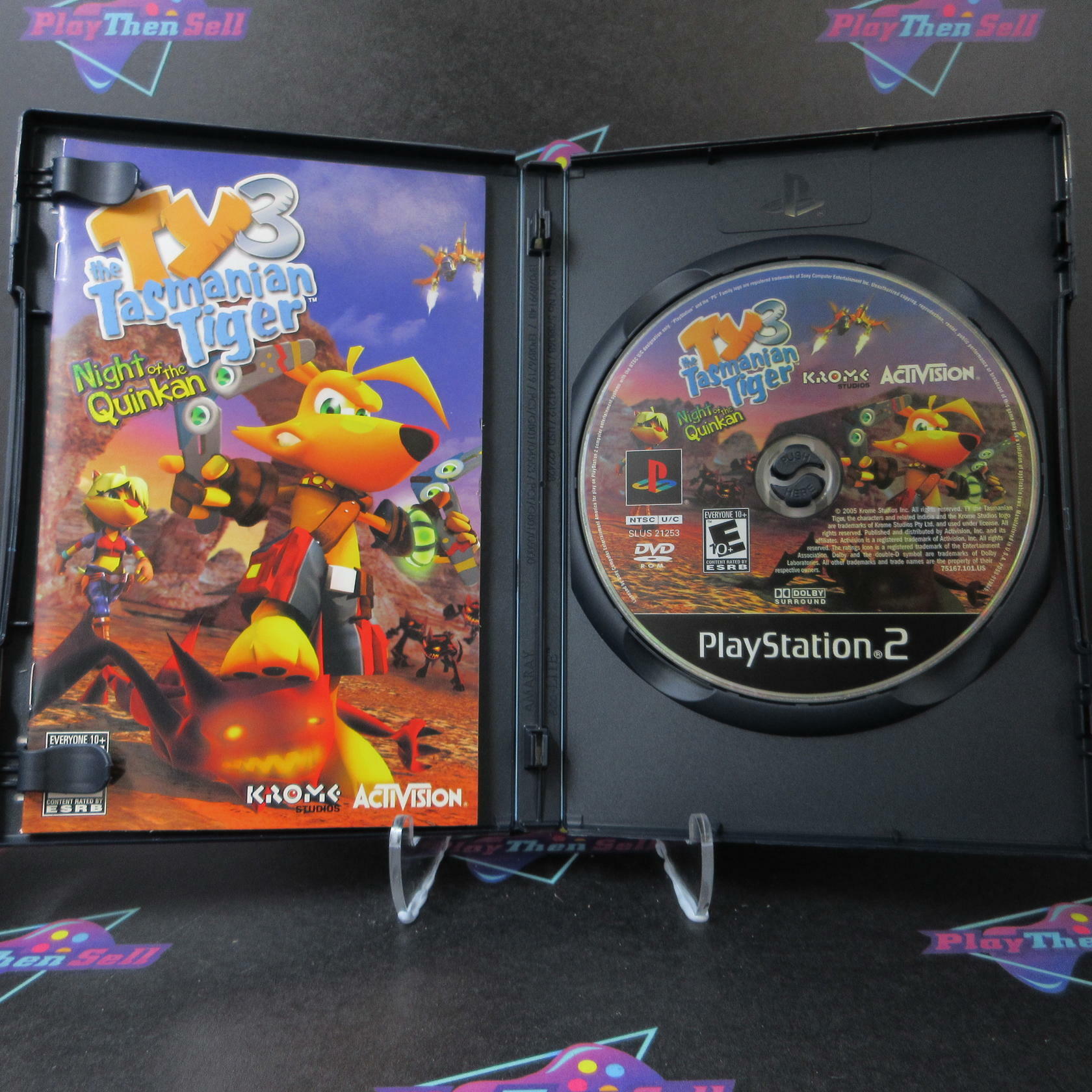 TY3 The Tasmanian Tiger Night of the Quinkan PS2 PlayStation 2 + Reg Card - Like New
