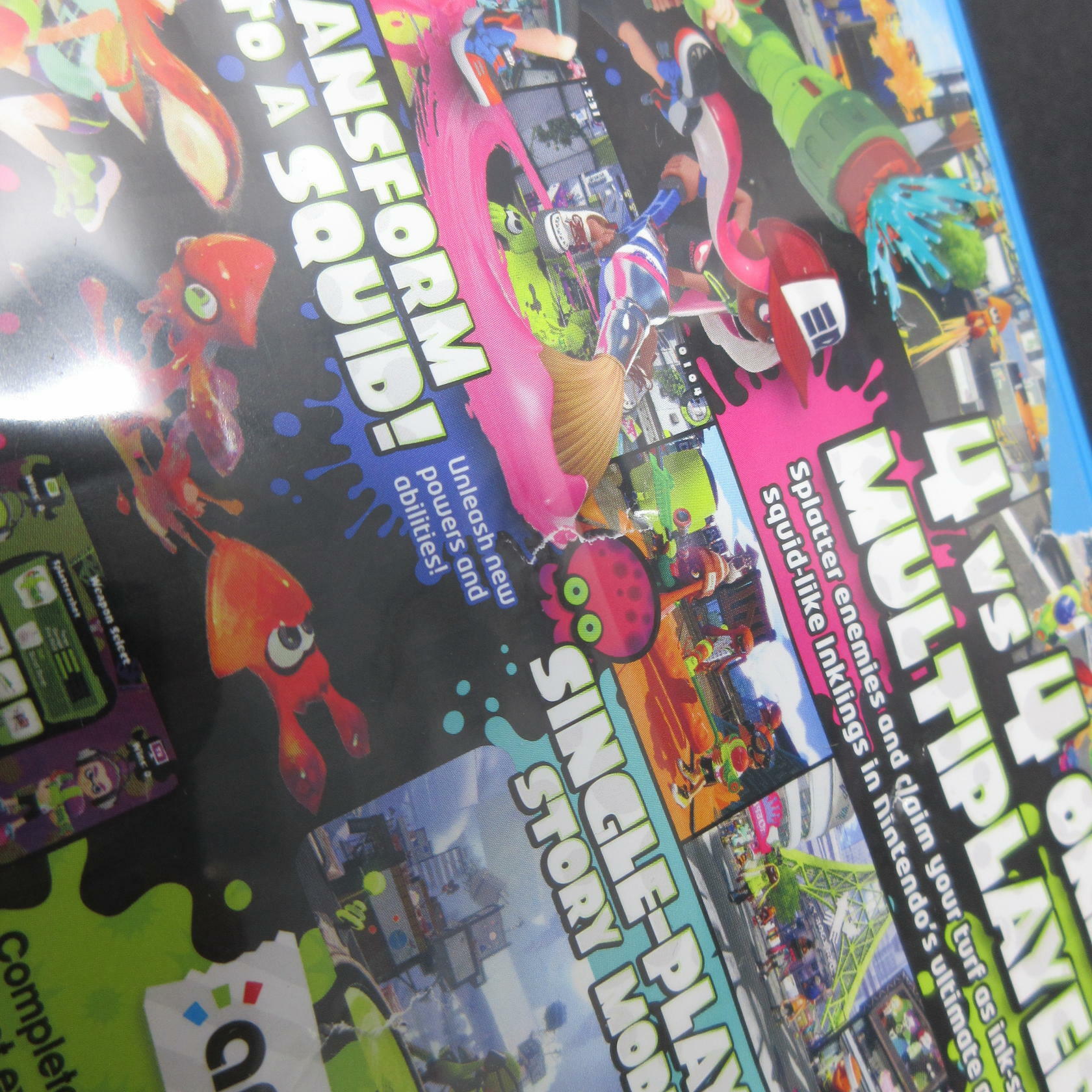 Splatoon Nintendo Wii U AD Complete CIB - Very Good