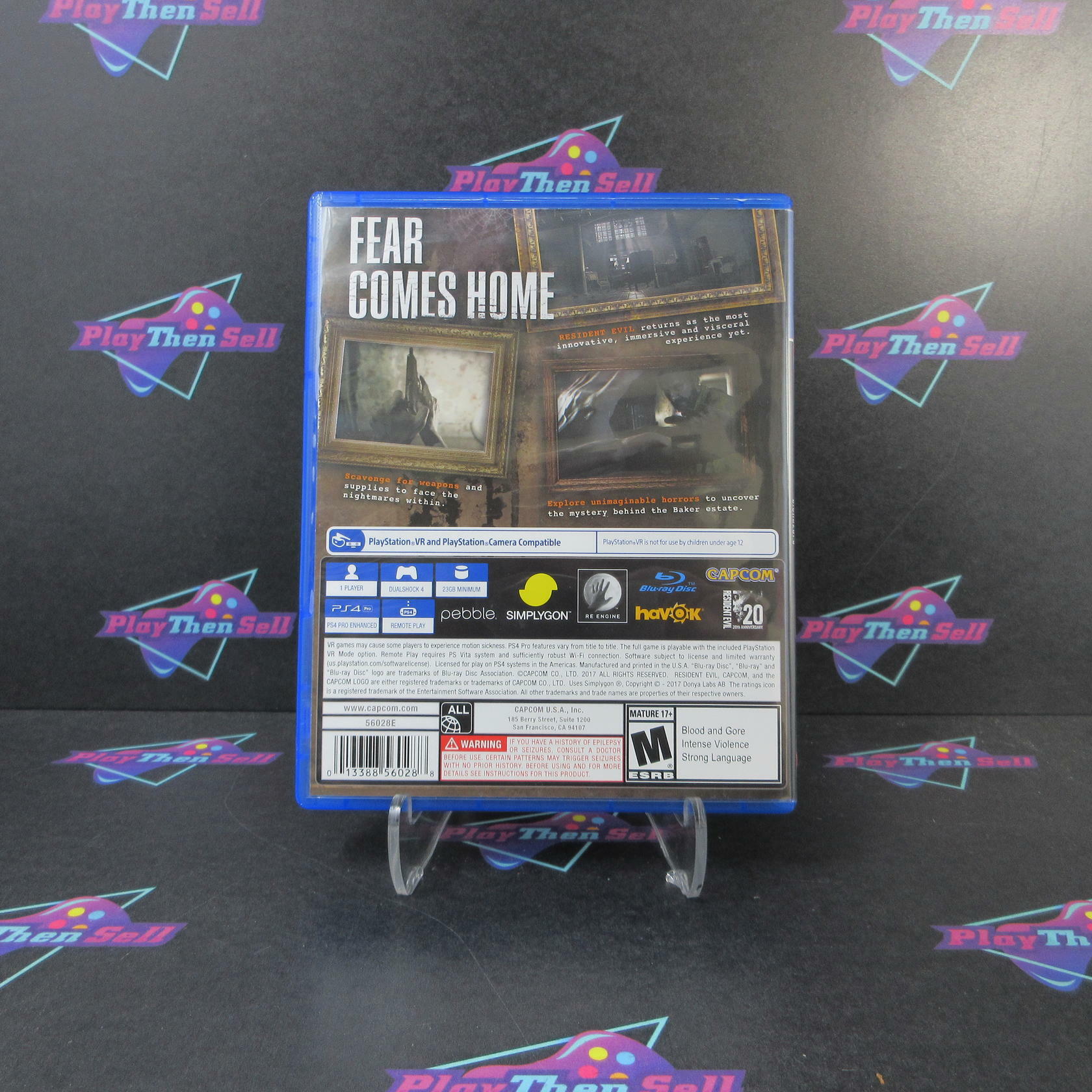 Resident Evil 7 Biohazard PS4 PlayStation 4 AD Complete CIB - Very Good