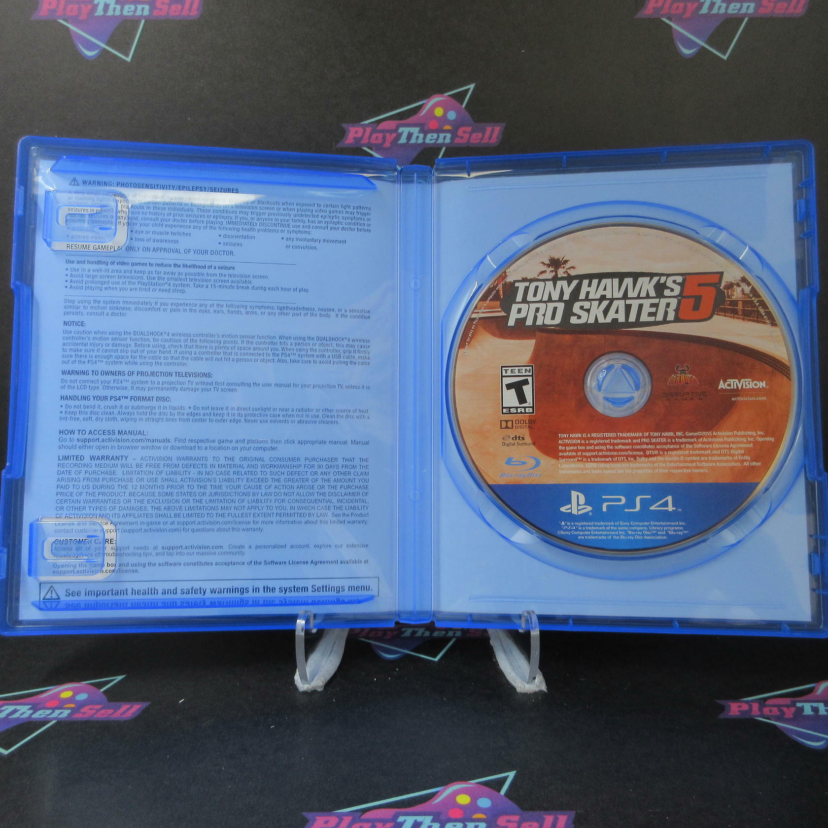 Tony Hawk's Pro Skater 5 PS4 PlayStation 4 AD Complete CIB - Very Good